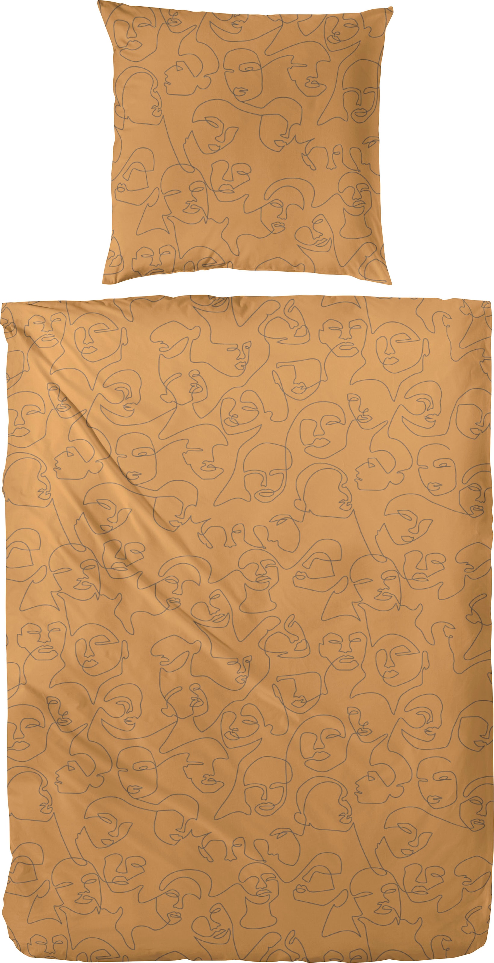 Image of Primera Bettwäsche "Feinbiber-Bettwäsche Incognito" 2 Stk. Mit einer charakteristischen Two-Tone-Optik