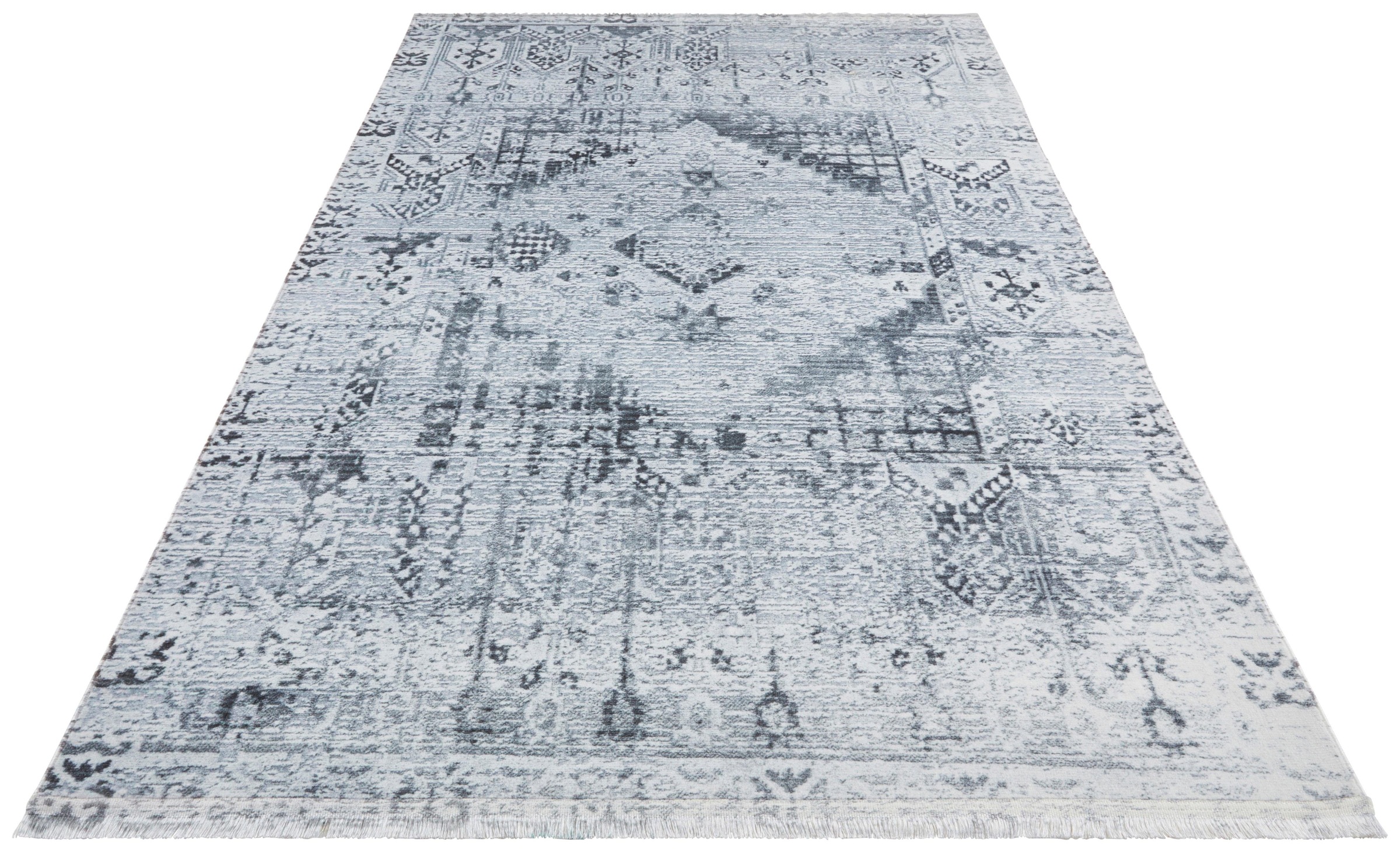 Image of NOURISTAN Teppich »Warja«, rechteckig, 5 mm Höhe, Vintage mit farblichen Fransen, Wohnzimmer bei Ackermann Versand Schweiz