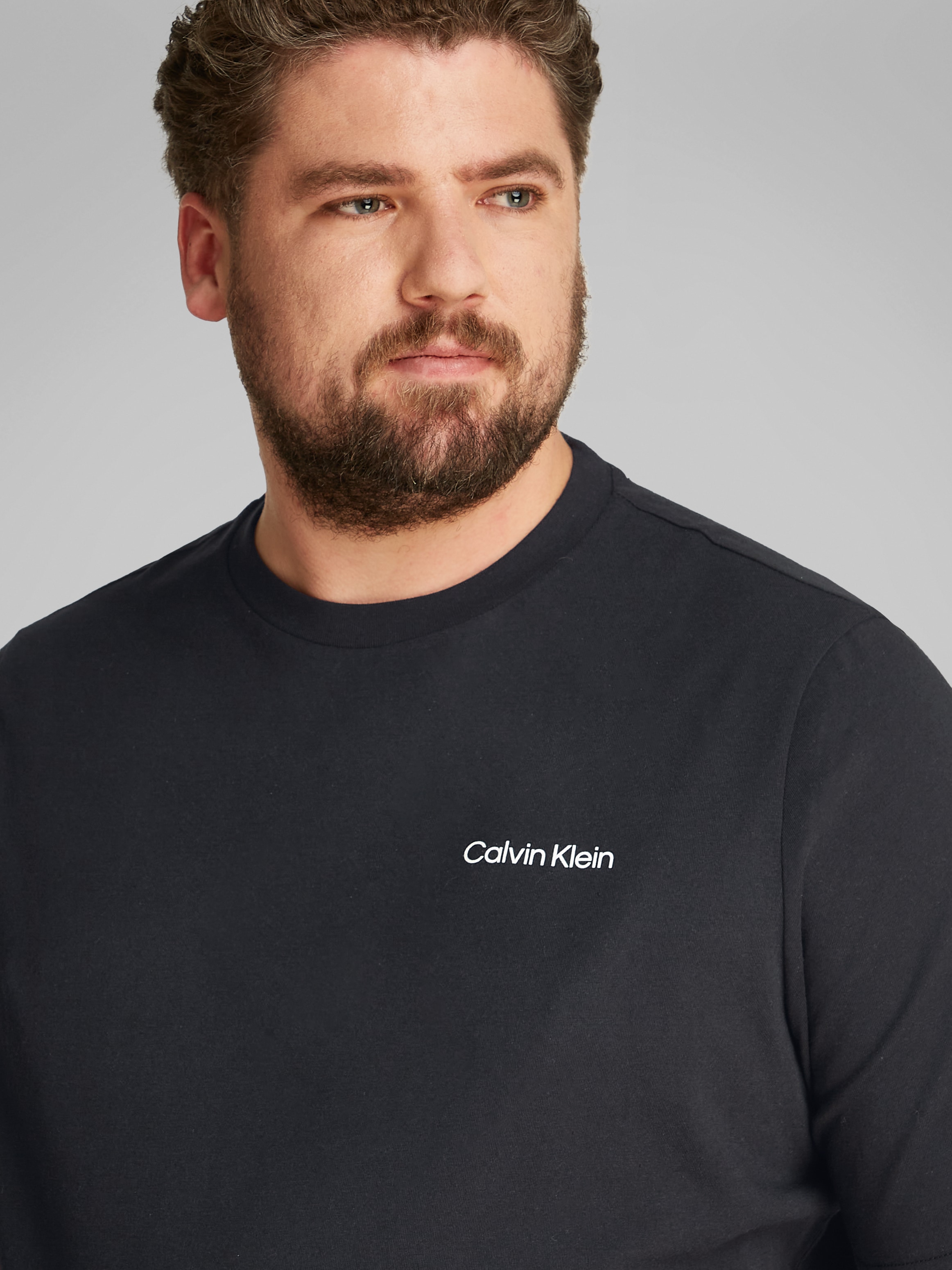 Calvin Klein Big&Tall T-Shirt »BT_CP-LINEAR BOX LOGO T-SHIRT«, in grossen Grössen