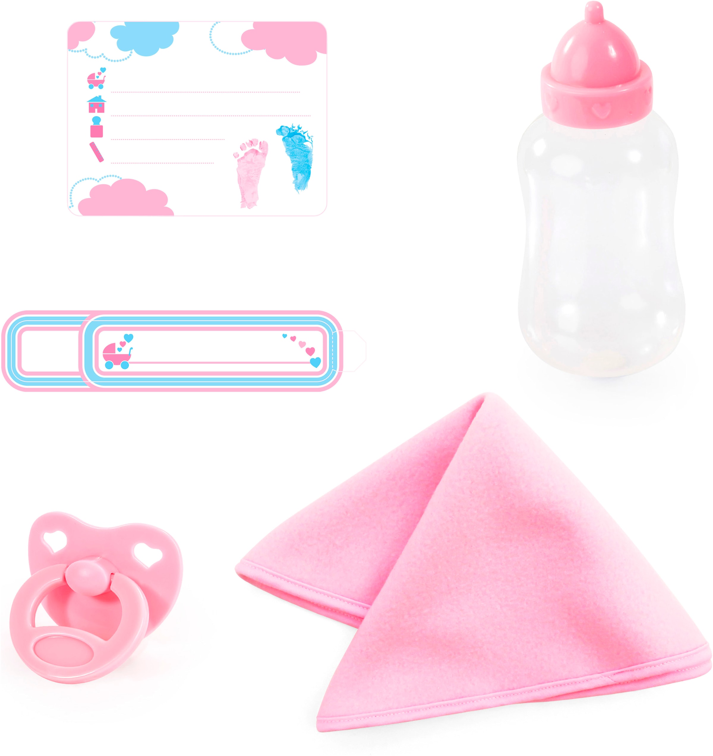 Bayer Babypuppe »Reborn Baby, 38 cm Elefantenmuster«