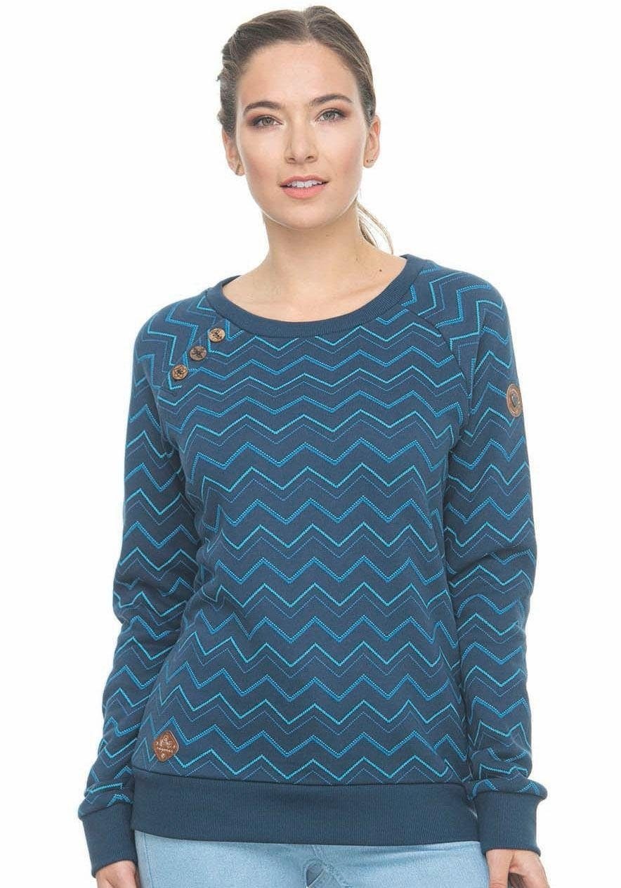 Image of Ragwear Sweatshirt »DARIA ZIG ZAG«, mit dynamischem Zick Zack Muster bei Ackermann Versand Schweiz