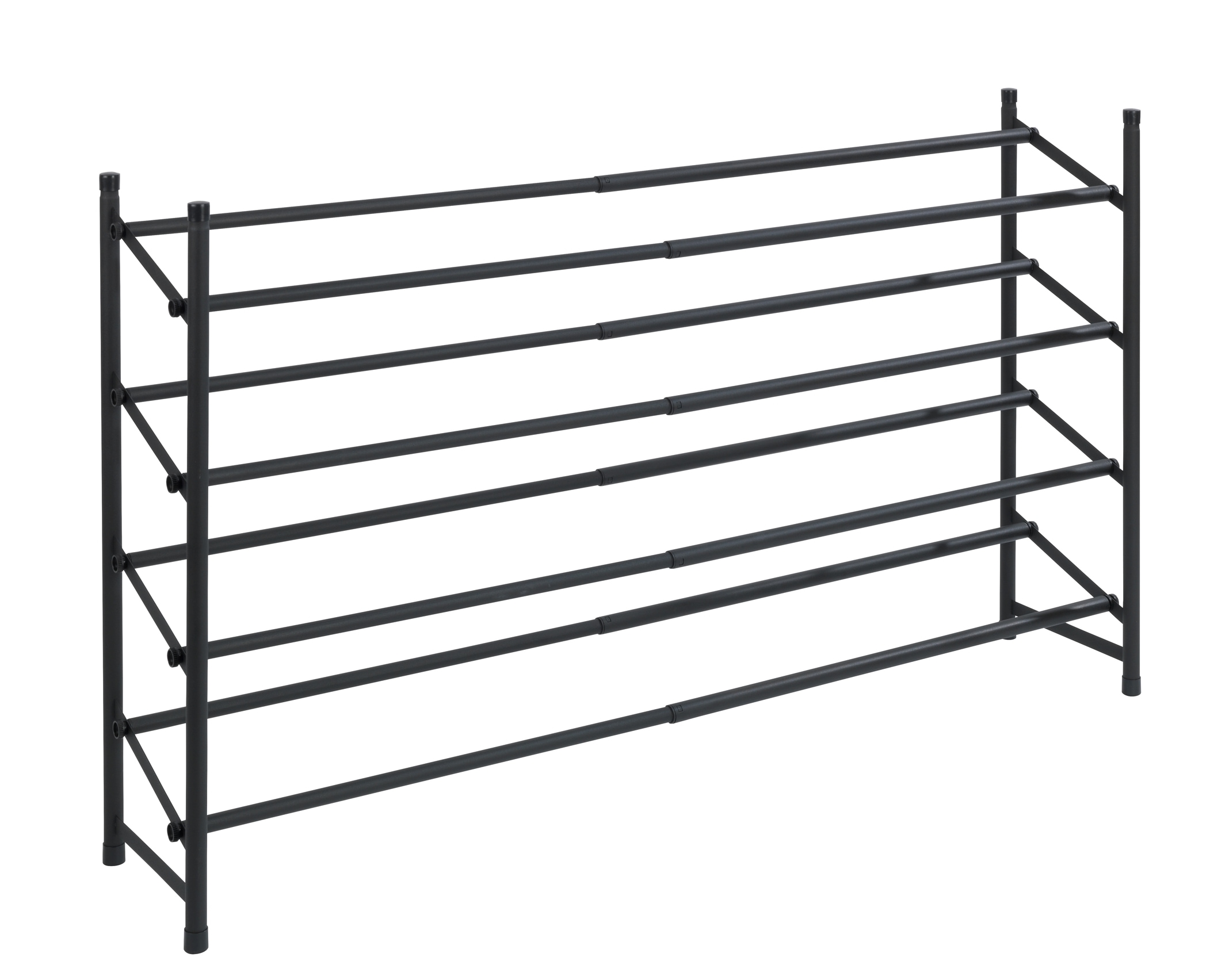 WENKO Schuhregal »Modell Hero«, ausziehbar, 62 bis 115 cm, für 24 Paar Schuhe, Anti-Rutsch Oberfläche