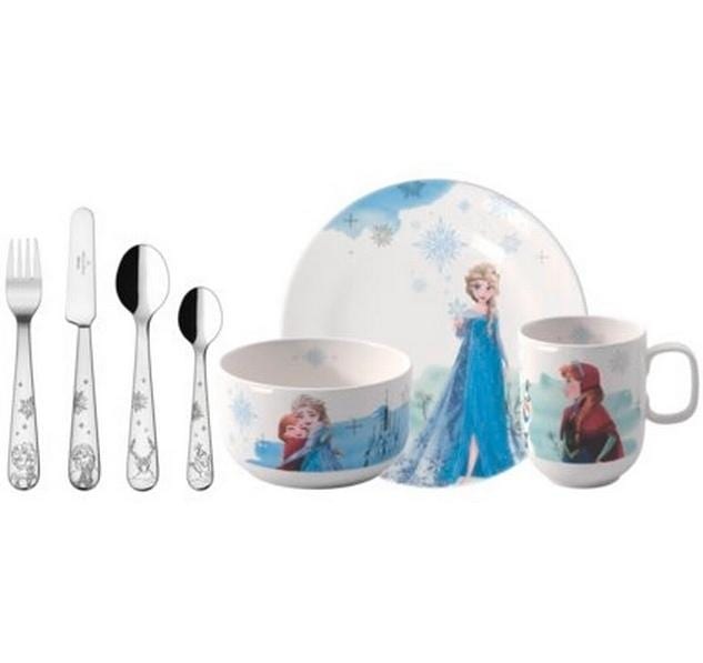 Image of Villeroy & Boch Kindergeschirr-Set "Disney Frozen 7-teilig" Spülmaschinenfest, Mikrowellenfest