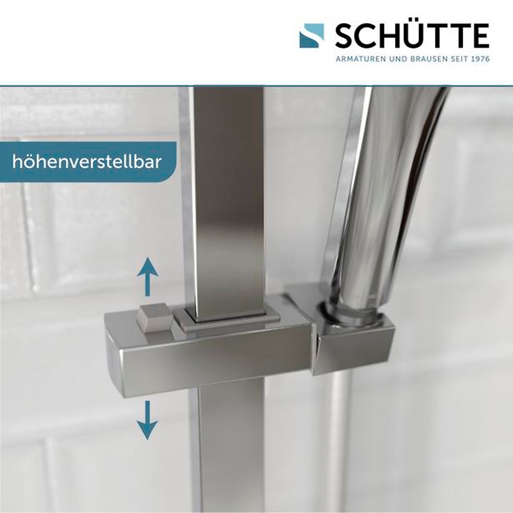 Schütte Stangenbrause-Set »RAVENNA« 1 Stk. tlg. 3-fach verstellbar / Antikalk / wassersparend