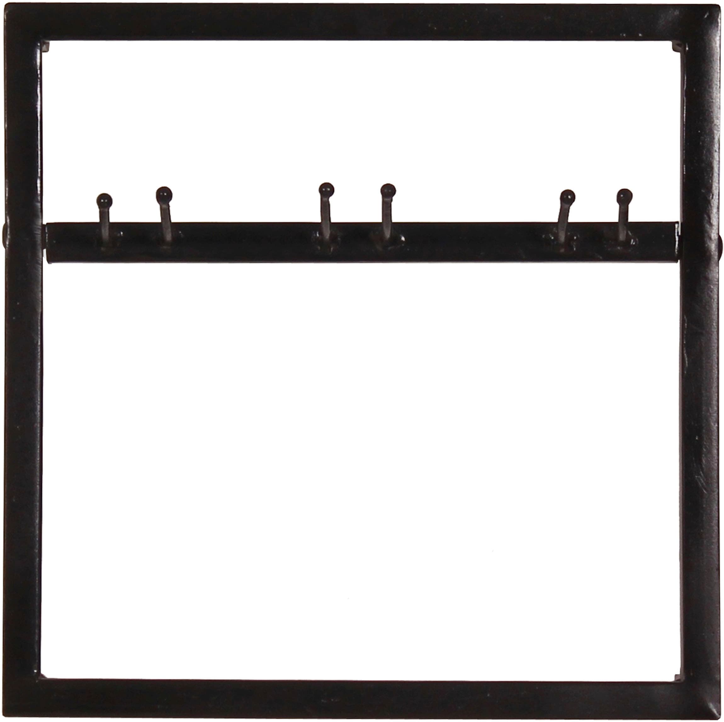 SIT Wandregal »Asti 3-teilig aus Metall für 4 Flaschen & 9 Gläser – Antikschwarz« 2 Weinregale & 1 Gläserregal für flexible Wandgestaltung
