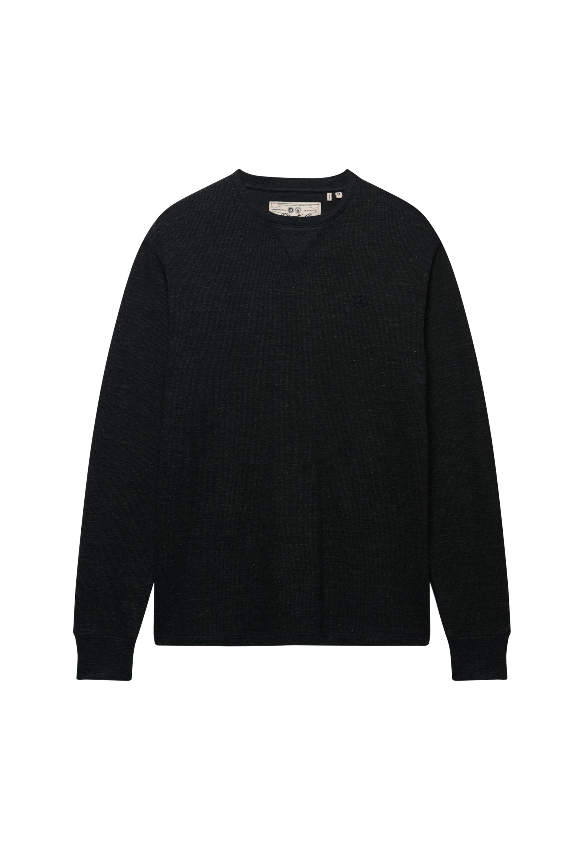 Superdry Langarmshirt »CLASSIC SLUB WAFFLE TOP« aus Baumwolle, Relaxed Fit, mit Rundhalsausschnitt