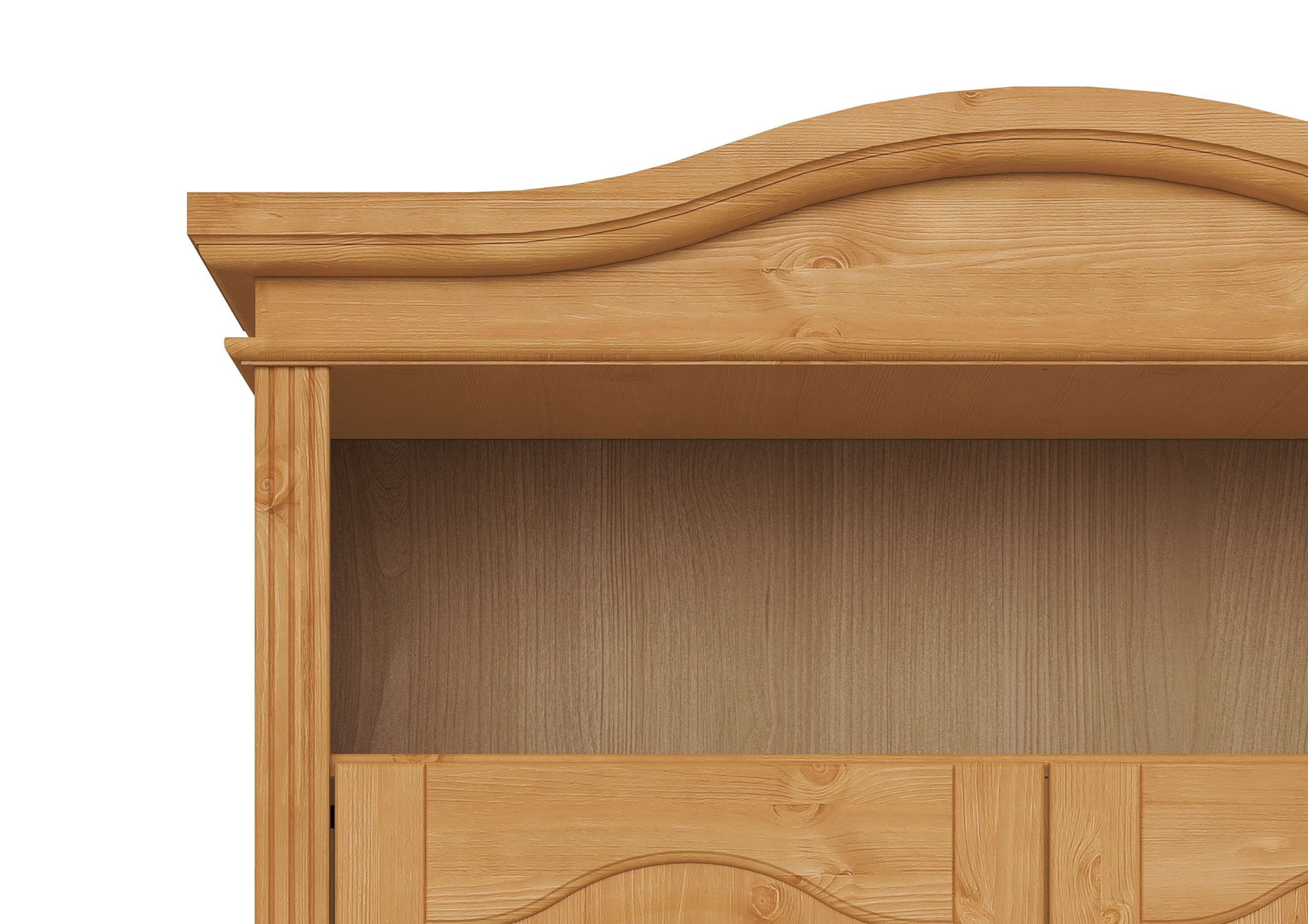 GOODproduct Wäscheschrank »Konrad, mit Bank, Garderobenschrank, Schubladen, Massivholz« H/B/T mit Bank ca. 206/110,5/70 cm,  viel Stauraum, langlebige Qualität, ausziehbare Kleiderstange