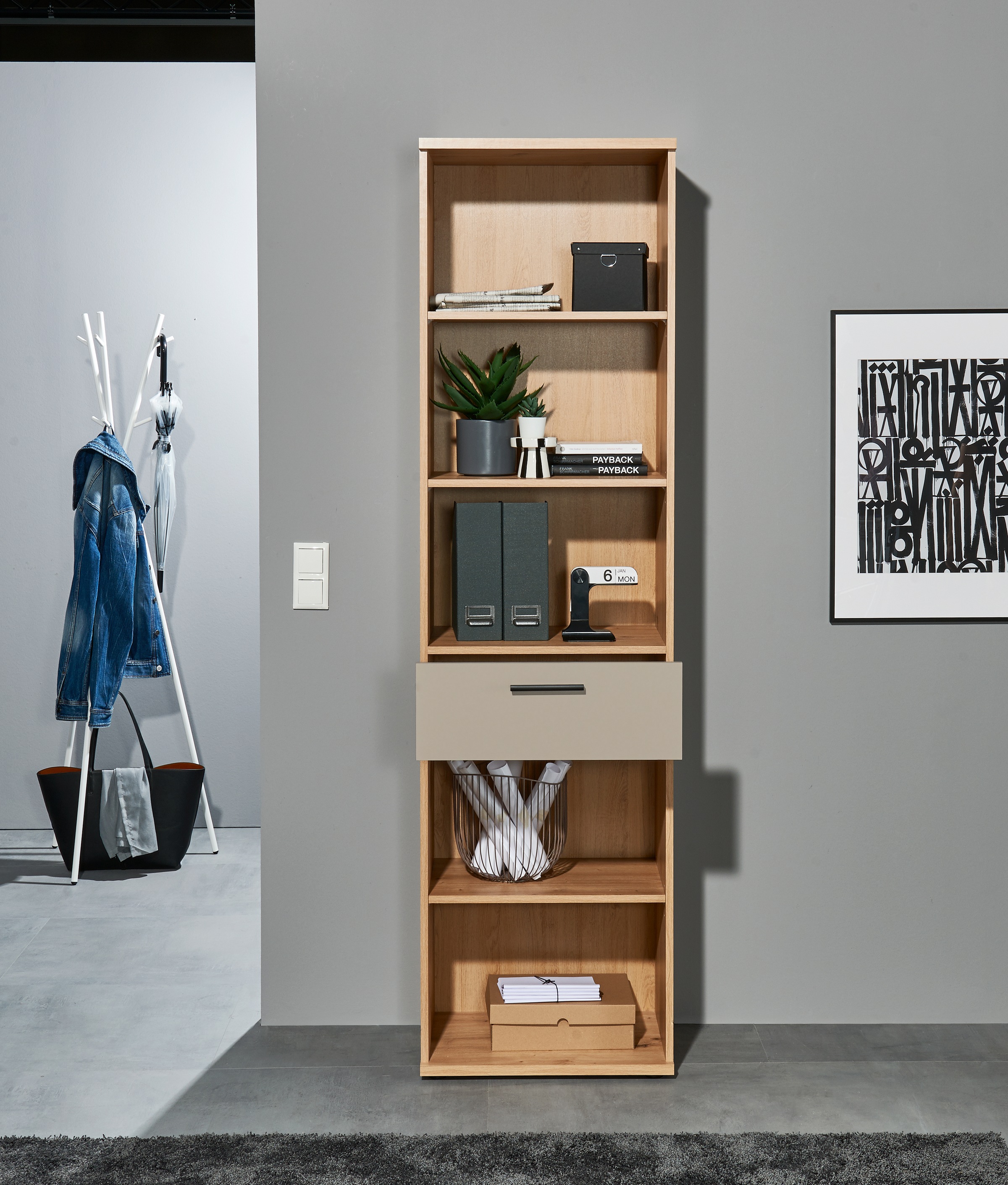 BEGA OFFICE Élément d'étagère »Kanada« 1 cuis tlg. Breite 54cm, Melaminbeschichtung