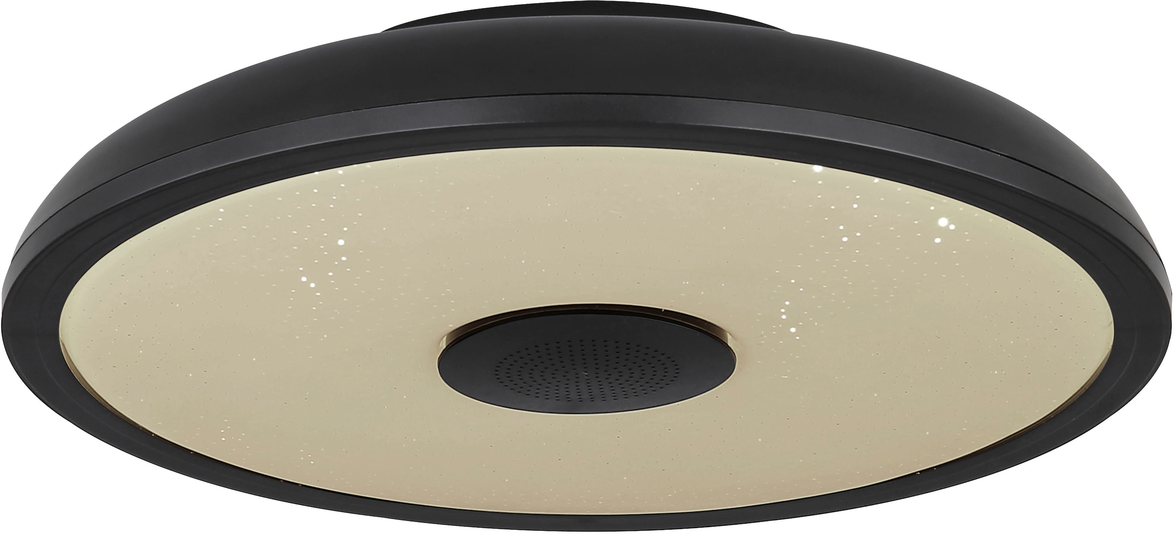 GLOBO LIGHTING Plafonnier LED »RAFFY« Module LED 1 cuis blanc chaud - blanc froid Changement de couleur rouge-vert-bleu, fonction haut-parleur