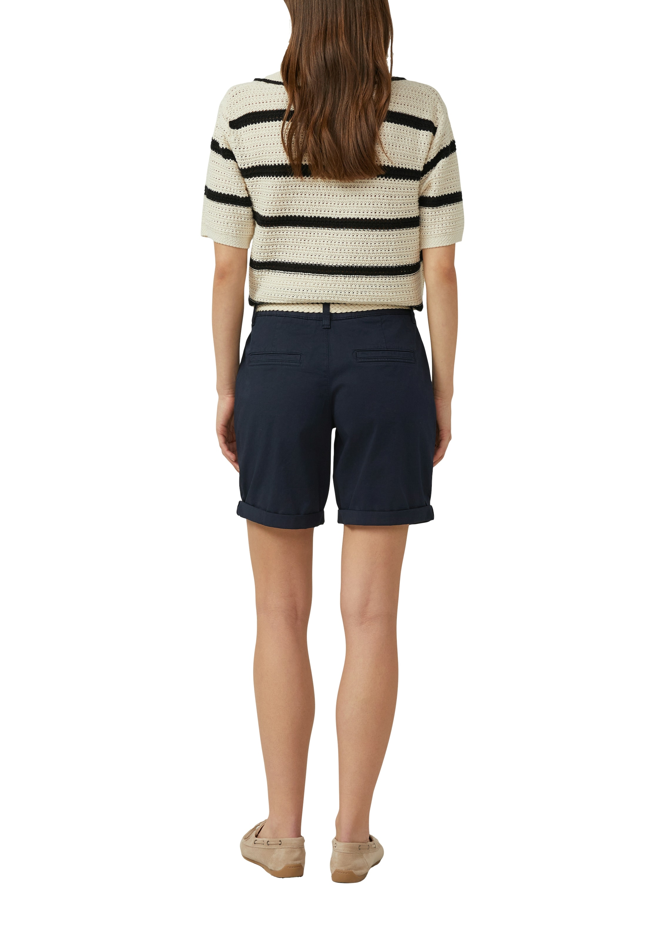 s.Oliver Bermuda  incl. ceinture tressée, stretch coton