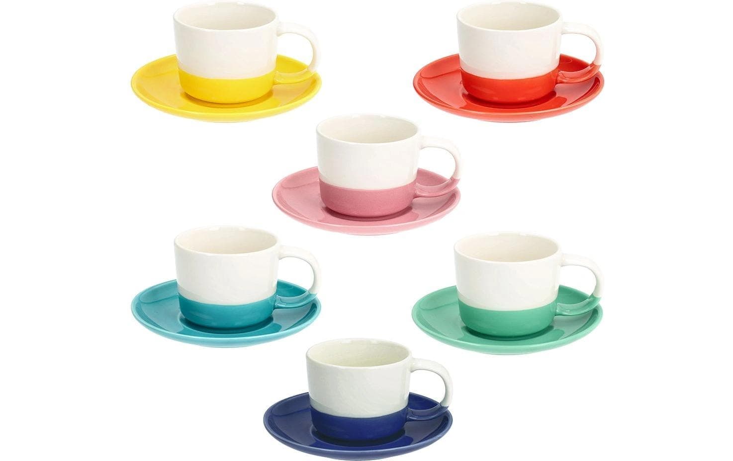   Tasse »Tognana Rainbow 210 ml, 6 Stück« Spülmaschinenfest , Mikrowellenfest
