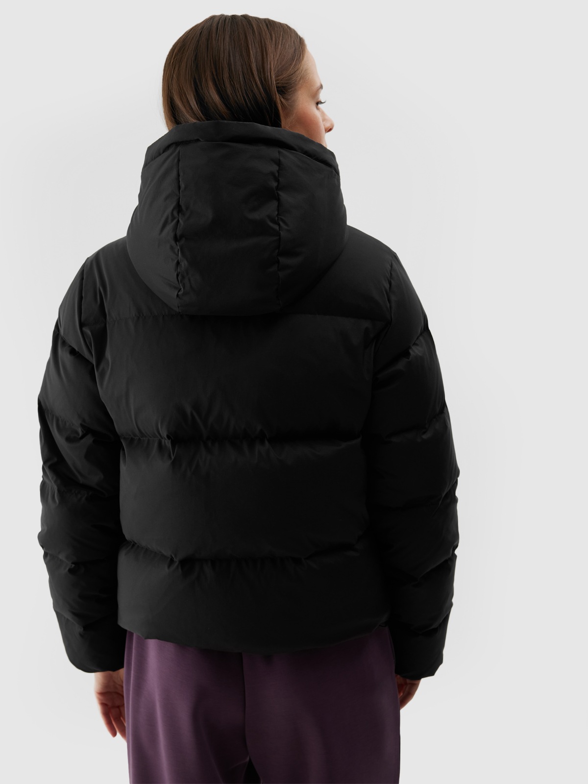 4F Daunenjacke, mit Kapuze, Winterjacke