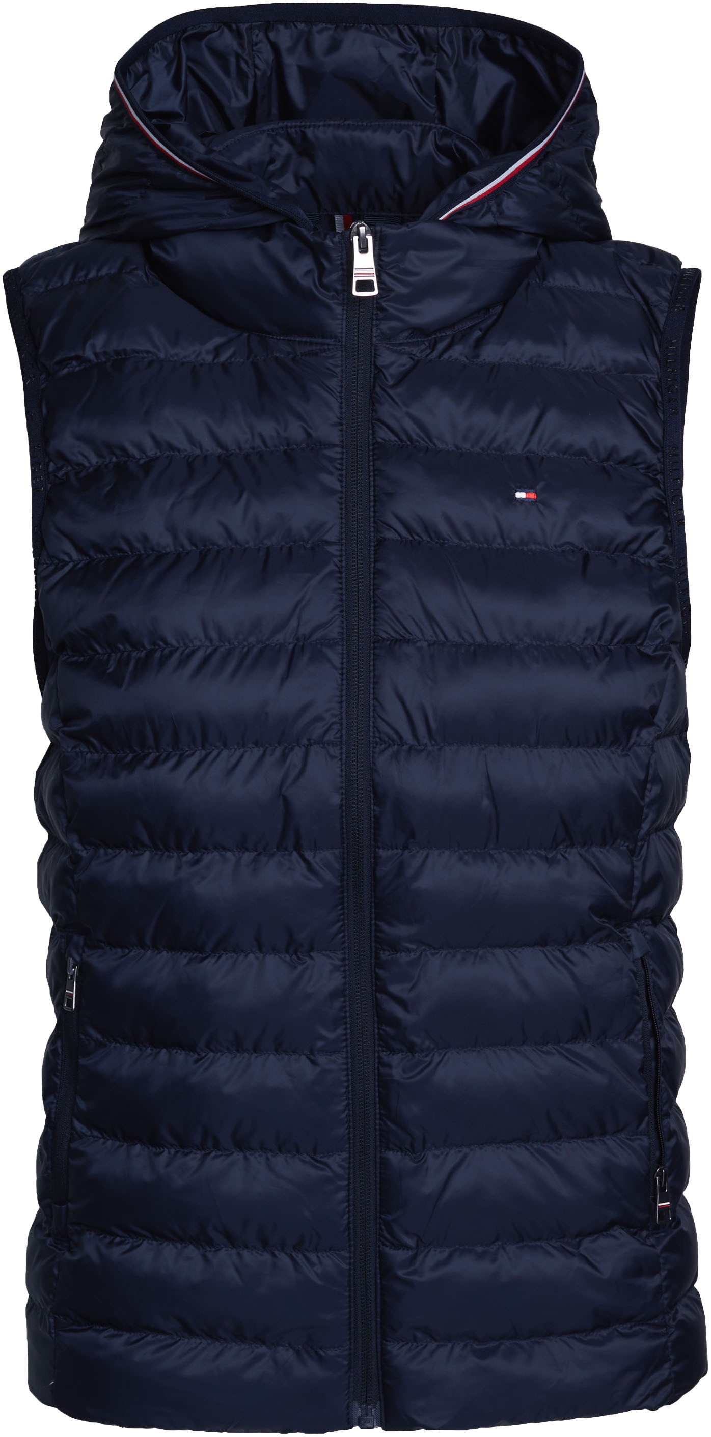 Tommy Hilfiger Steppweste »LW PADDED GLOBAL STRIPE VEST«, (Global Serie TH WOMEN), Reissverschlusstaschen