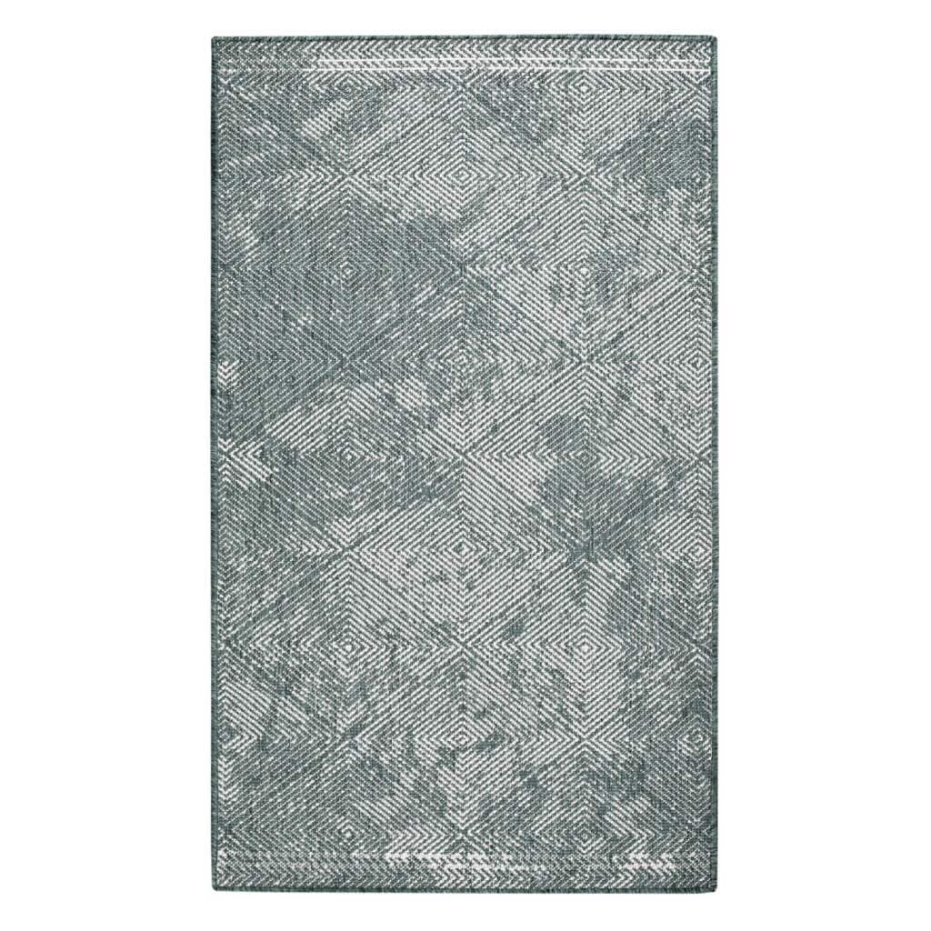 Carpet City Outdoorteppich »DUO RUG 5845« rechteckig 5 mm Höhe Wendeteppich Wetterfest In- & Outdoor, Balkon, Terrasse, Wohnzimmer