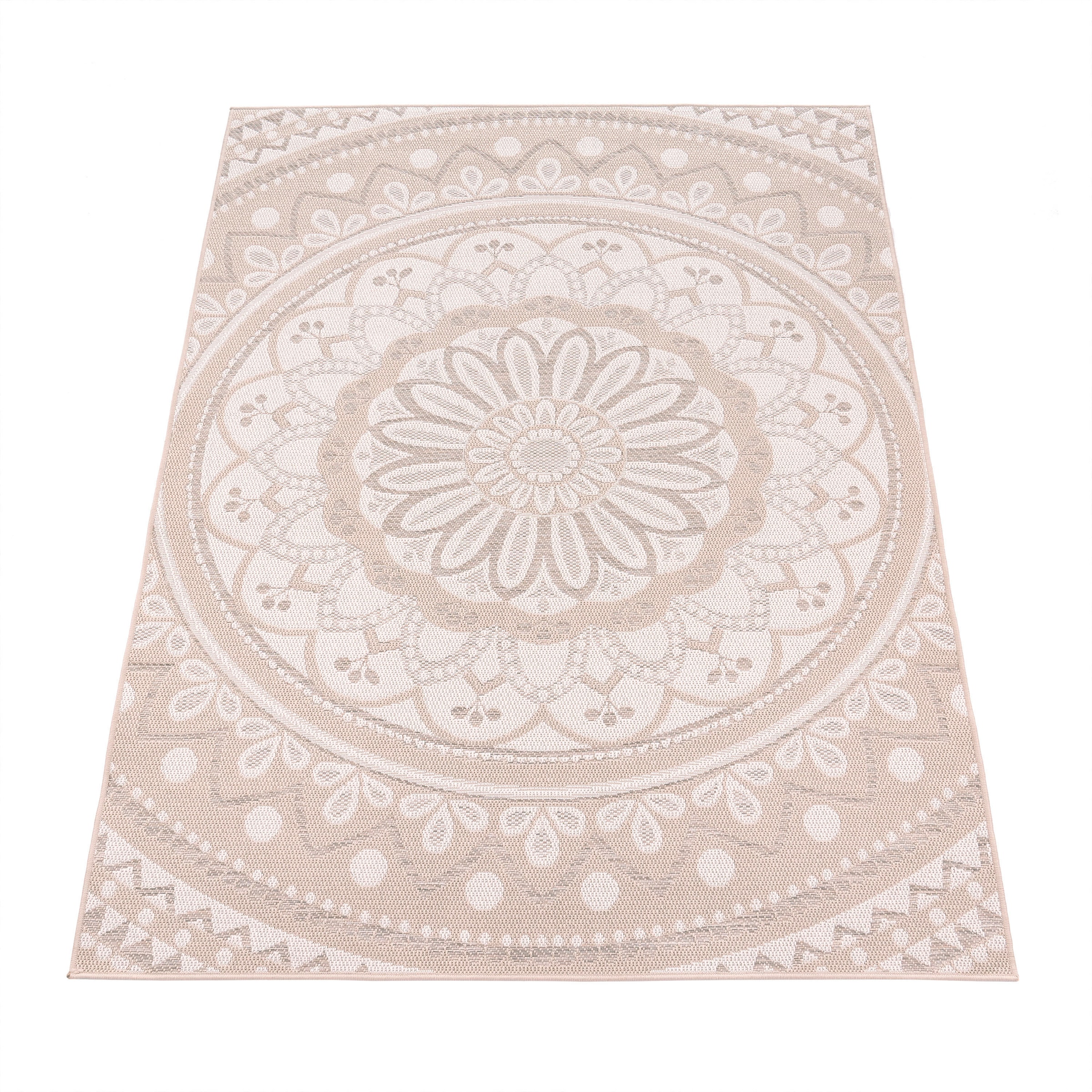 Image of Paco Home Teppich "Brescia 471" rechteckig 4 mm Höhe Flachgewebe, modernes orientalisches Design, In- und Outdoor geeignet