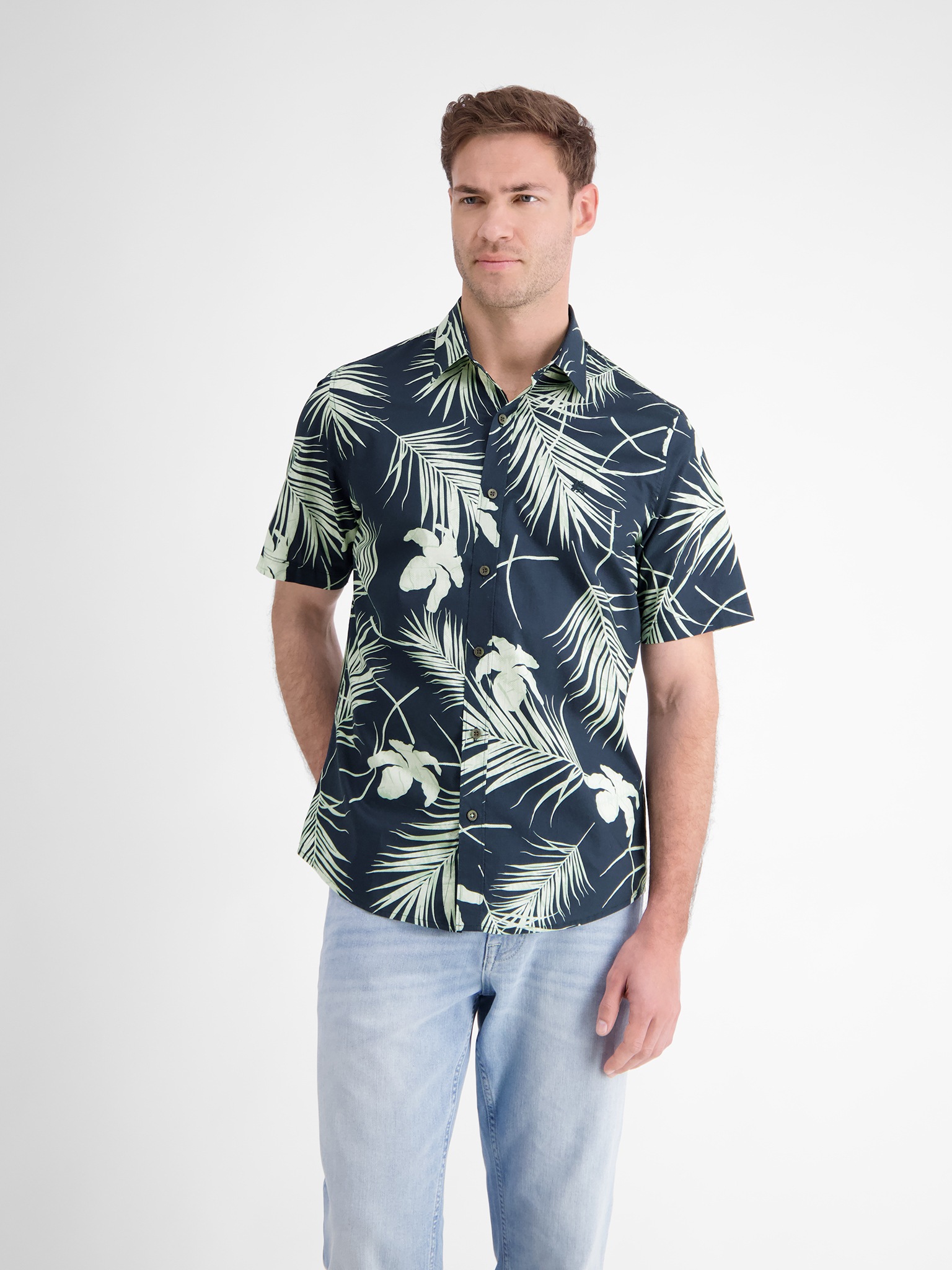Image of LERROS Kurzarmhemd mit All-Over Print