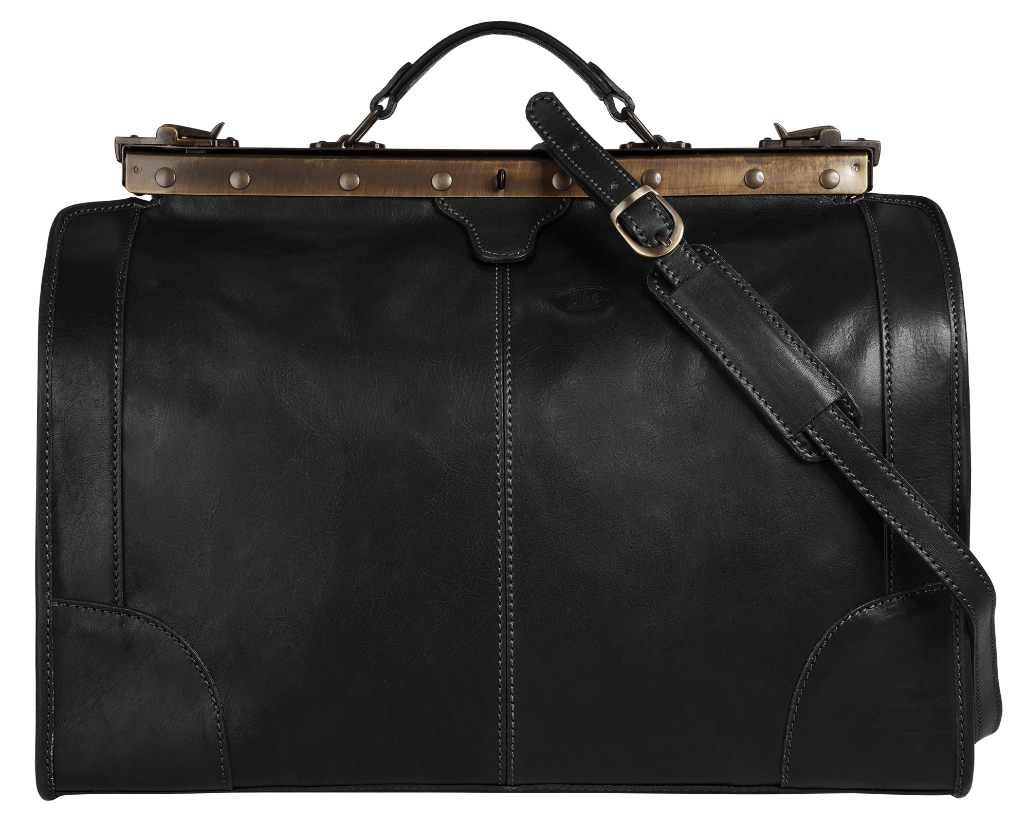 Image of Piké Reisetasche "PIKÉ Damen, Herren LOMBARDIA MEDIUM echt Leder, Made in Italy" echt Leder, Made in Italy
