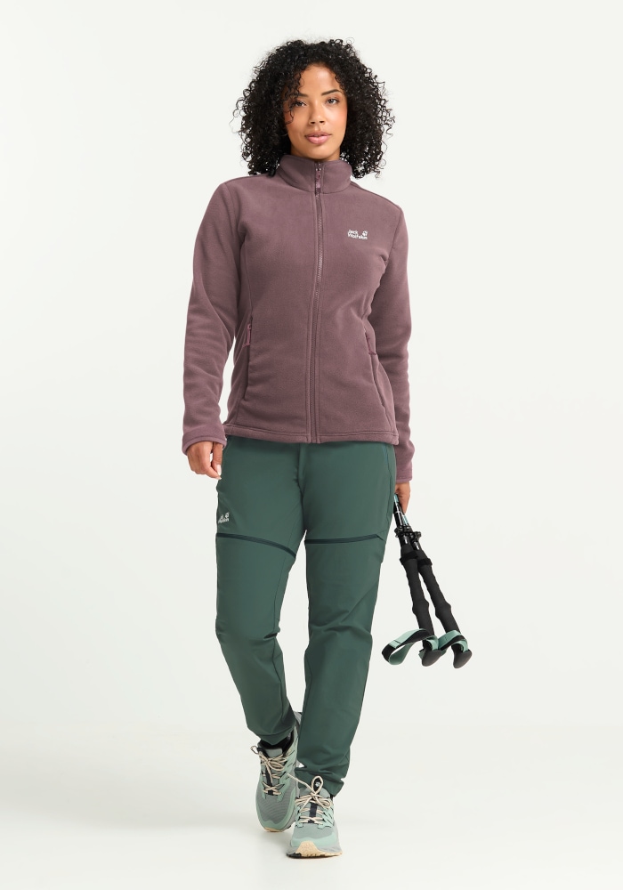 Jack Wolfskin Veste polaire »TAUNUS 200 FZ W« comme couche intermédiaire sportive, pour la randonnée et les loisirs, chauffant