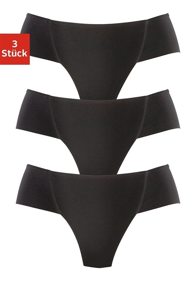 Image of petite fleur by Lascana Formstring 3er-Pack, shape wear, unifarben, Baumwollmischung