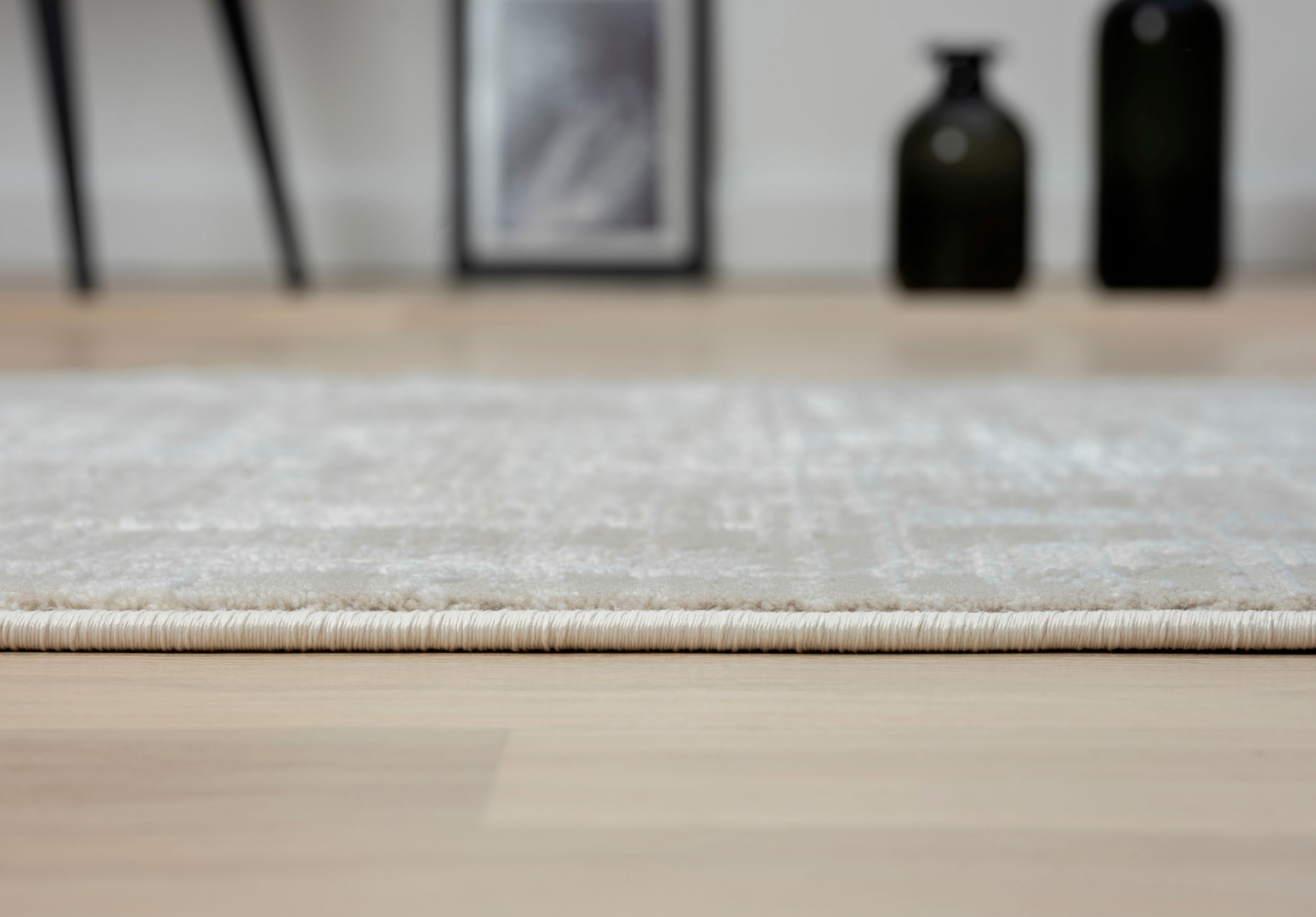 Myflair Möbel & Accessoires Teppich »My Circles« rechteckig 10 mm Höhe Kurzflor, modernes Design, Retro-Style, mit Fransen, besonders weich