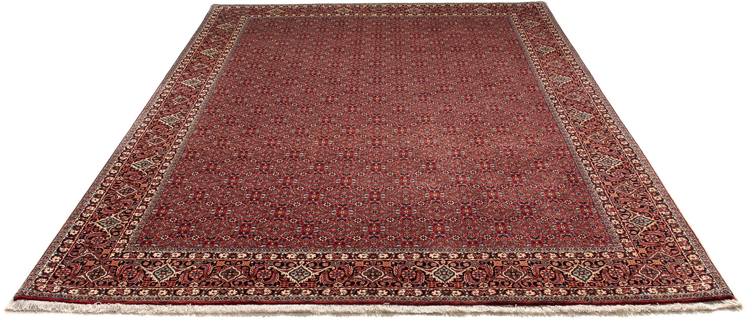 Image of morgenland Orientteppich »Perser - Bidjar - 302 x 210 cm - dunkelrot«, rechteckig, 15 mm Höhe, Wohnzimmer, Handgeknüpft, Einzelstück mit Zertifikat bei Ackermann Versand Schweiz
