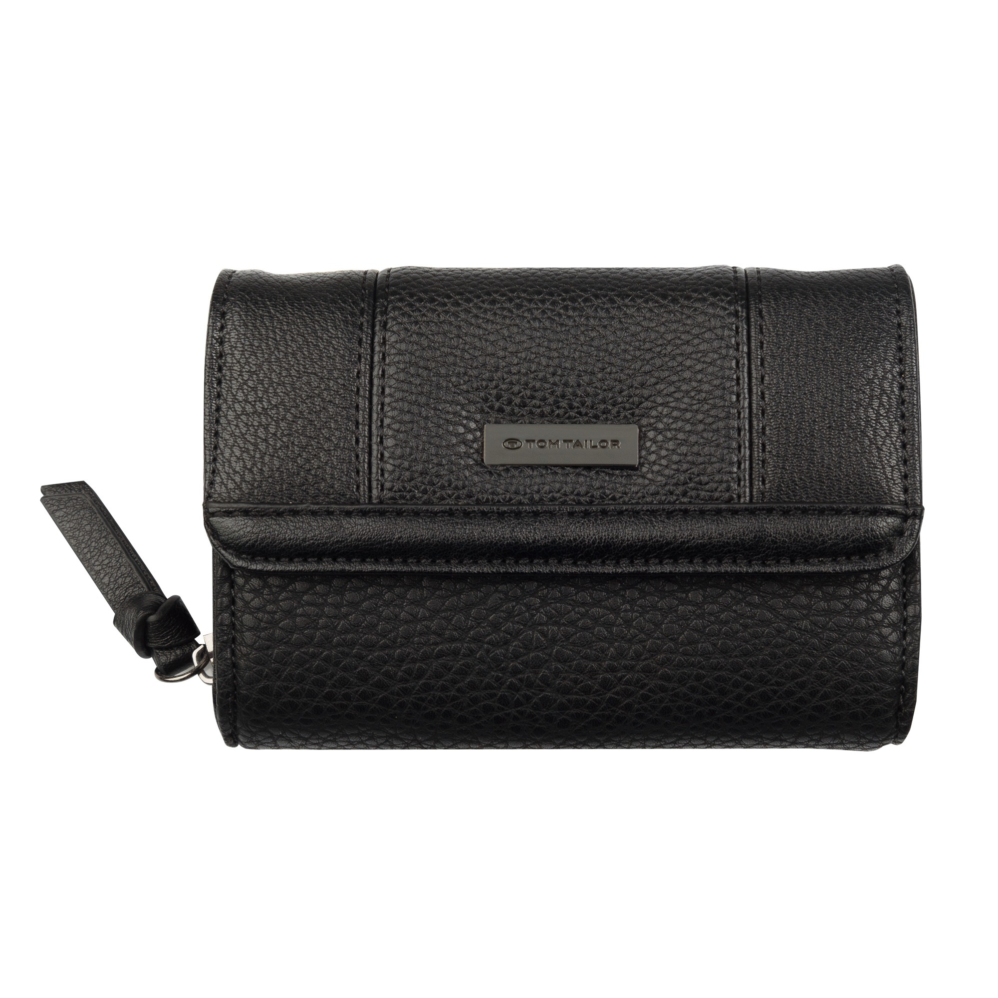 Image of TOM TAILOR Geldbörse "Juna" aus soft genarbtem ledrigen Material mit glänzenden Metall-Accessoires