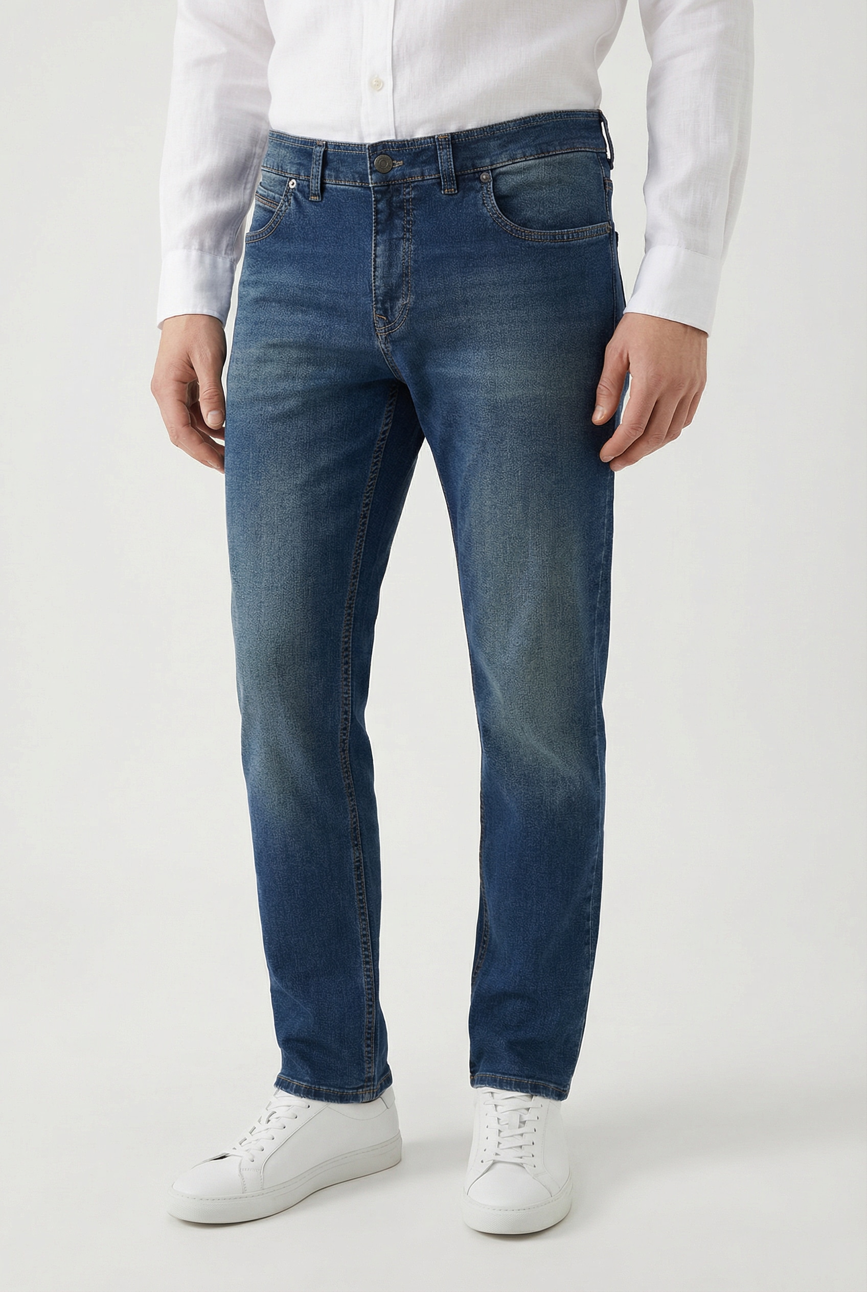 Image of OLYMP 5-Pocket-Jeans "Oskar"