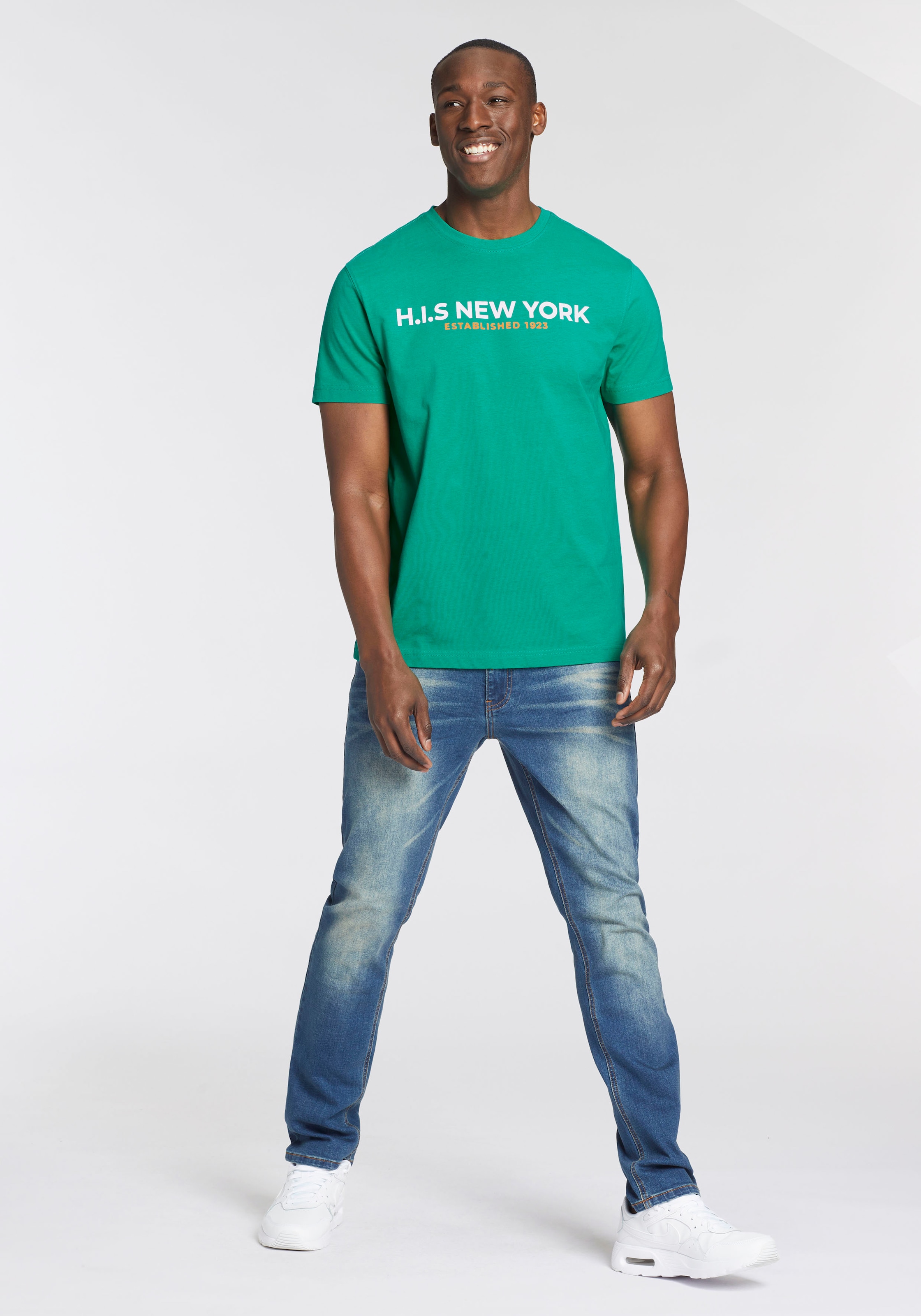 H.I.S T-Shirt, Mit grossem Frontprint