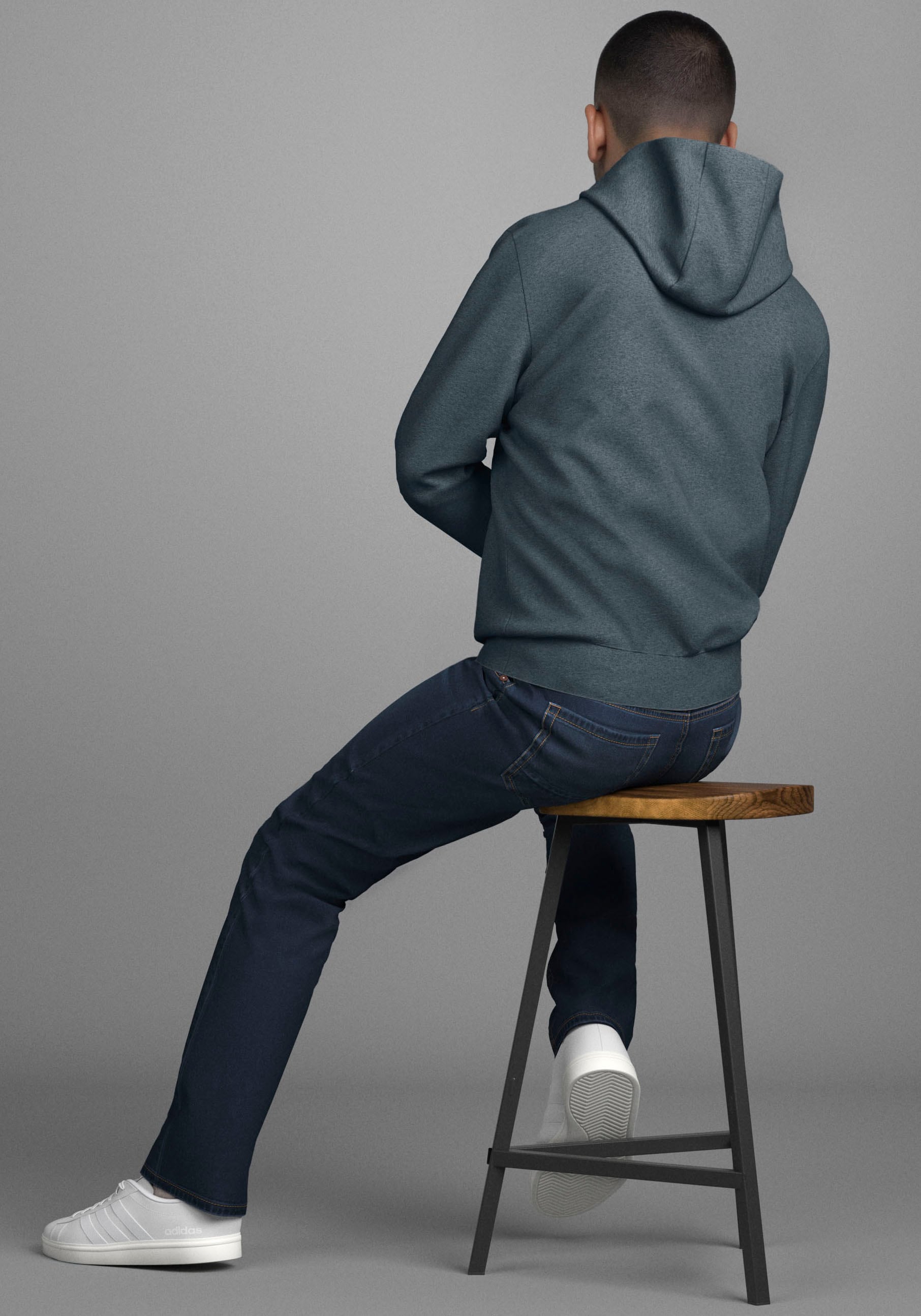 DELMAO Sweat à capuche