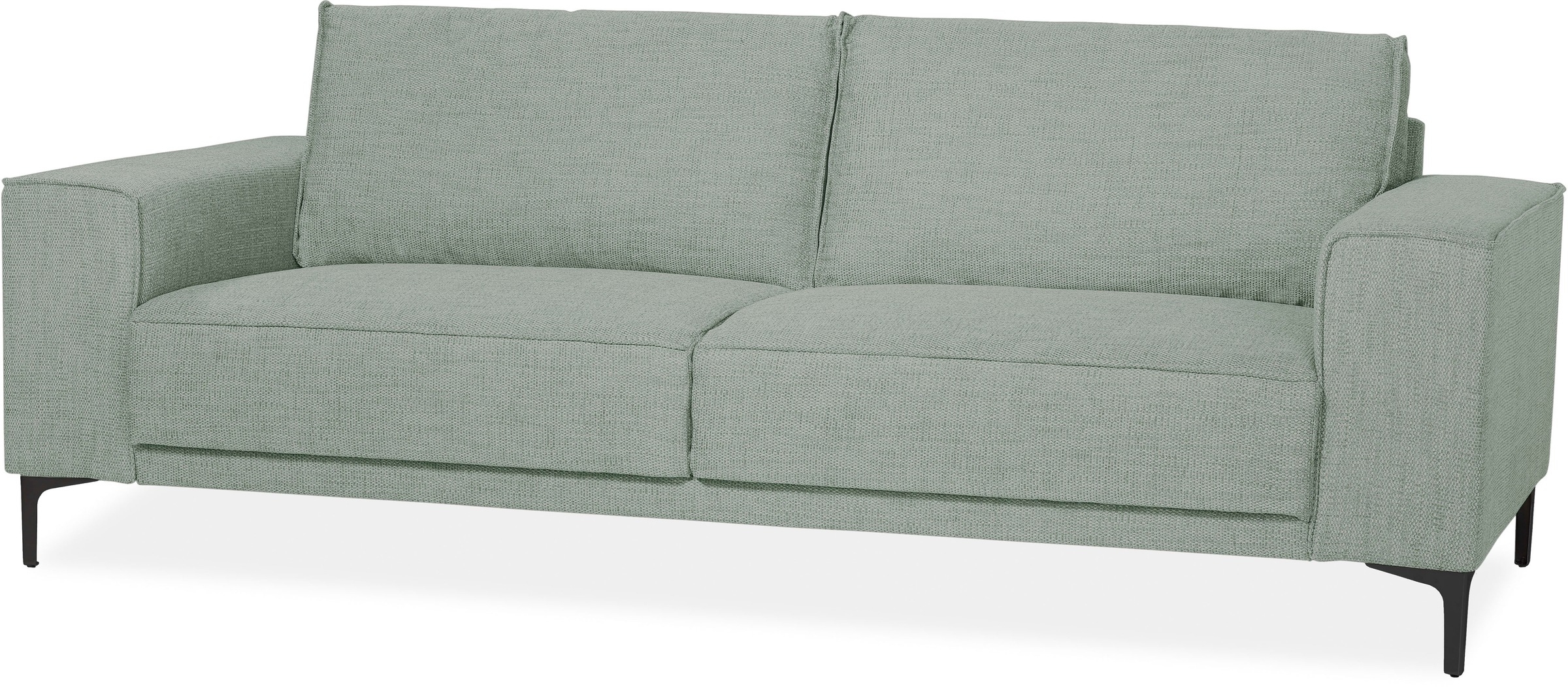 Places of Style 3-Sitzer »Oland«, 224 cm, Wellenunterfederung, Skandi-Design, Metallfüsse