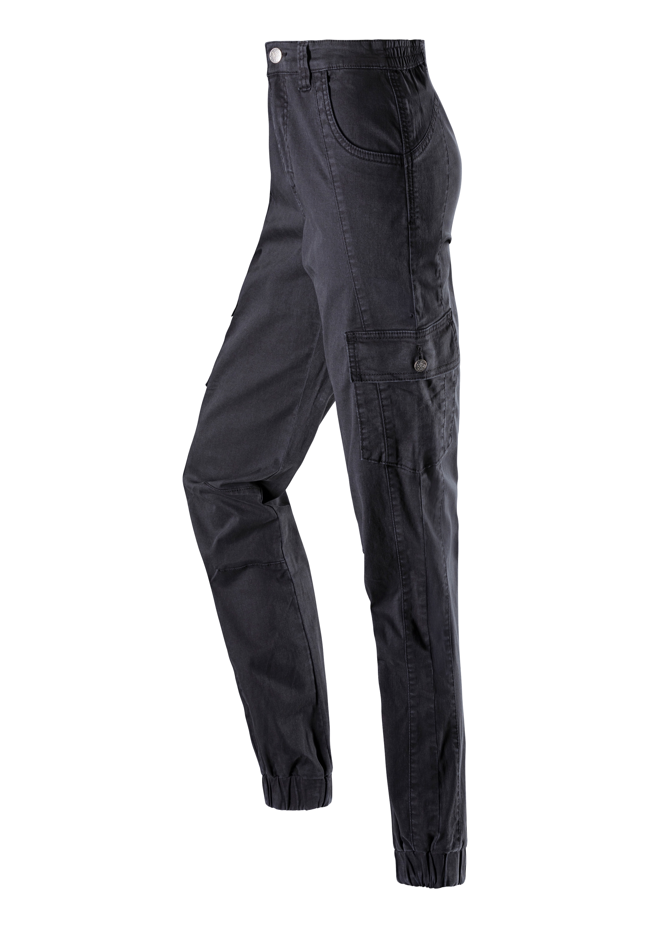 LASCANA ACTIVE Trekkinghose »Cargo Jeans Optik«, Baumwollmix mit Cargo Taschen