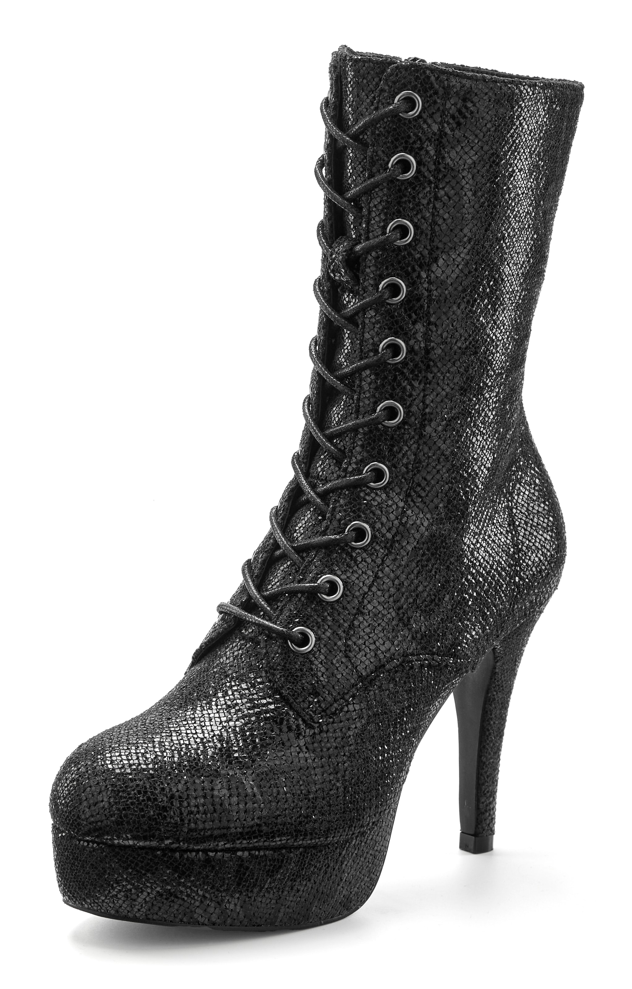 LASCANA Belle Affaire Schnürstiefelette »Stiefel,«  , High-Heel-Boots mit Plateauabsatz
