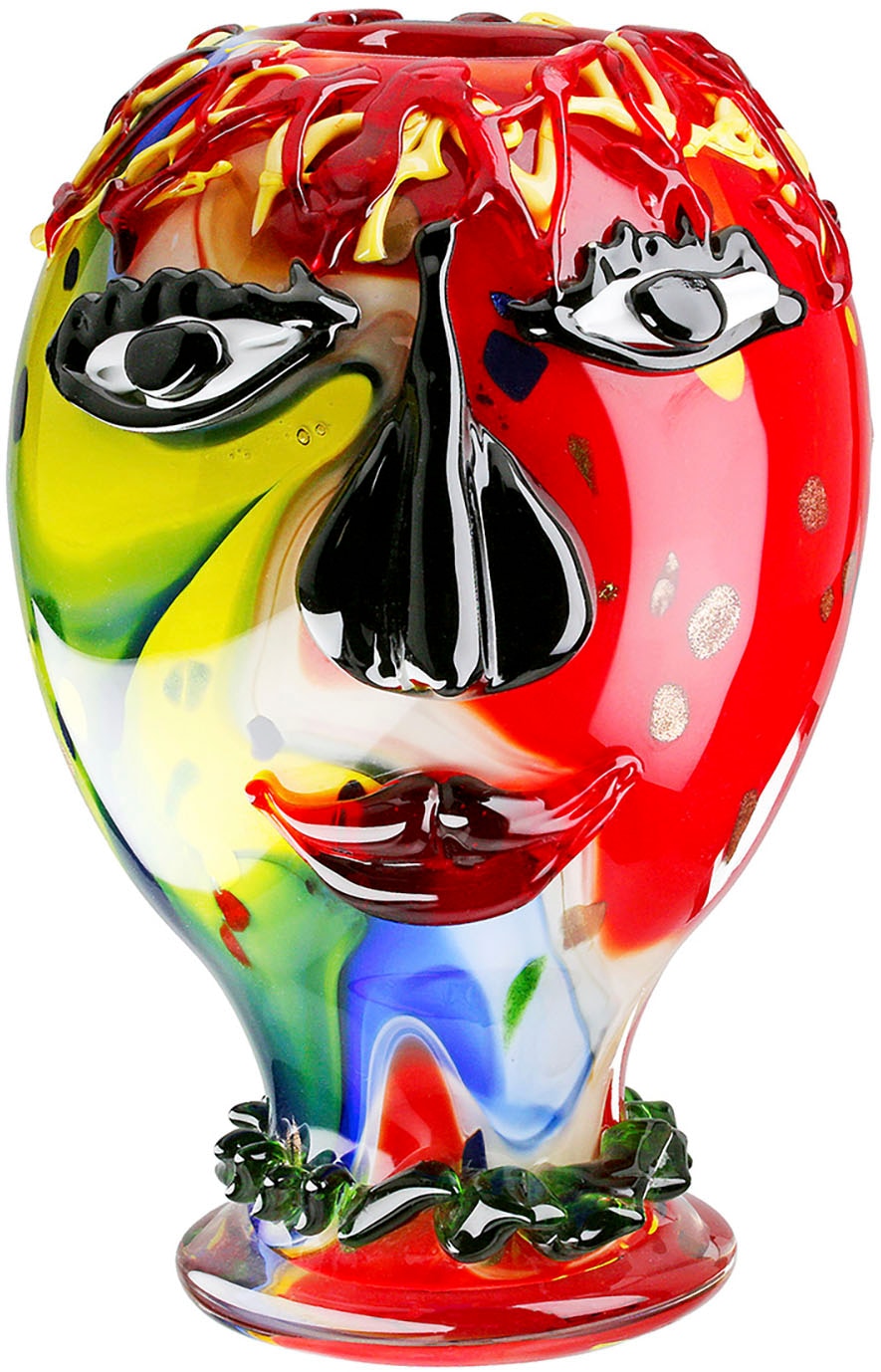 Image of Casablanca by Gilde Tischvase "Gesichtsvaseb Andrew, mehrfarbig H.29 cm"