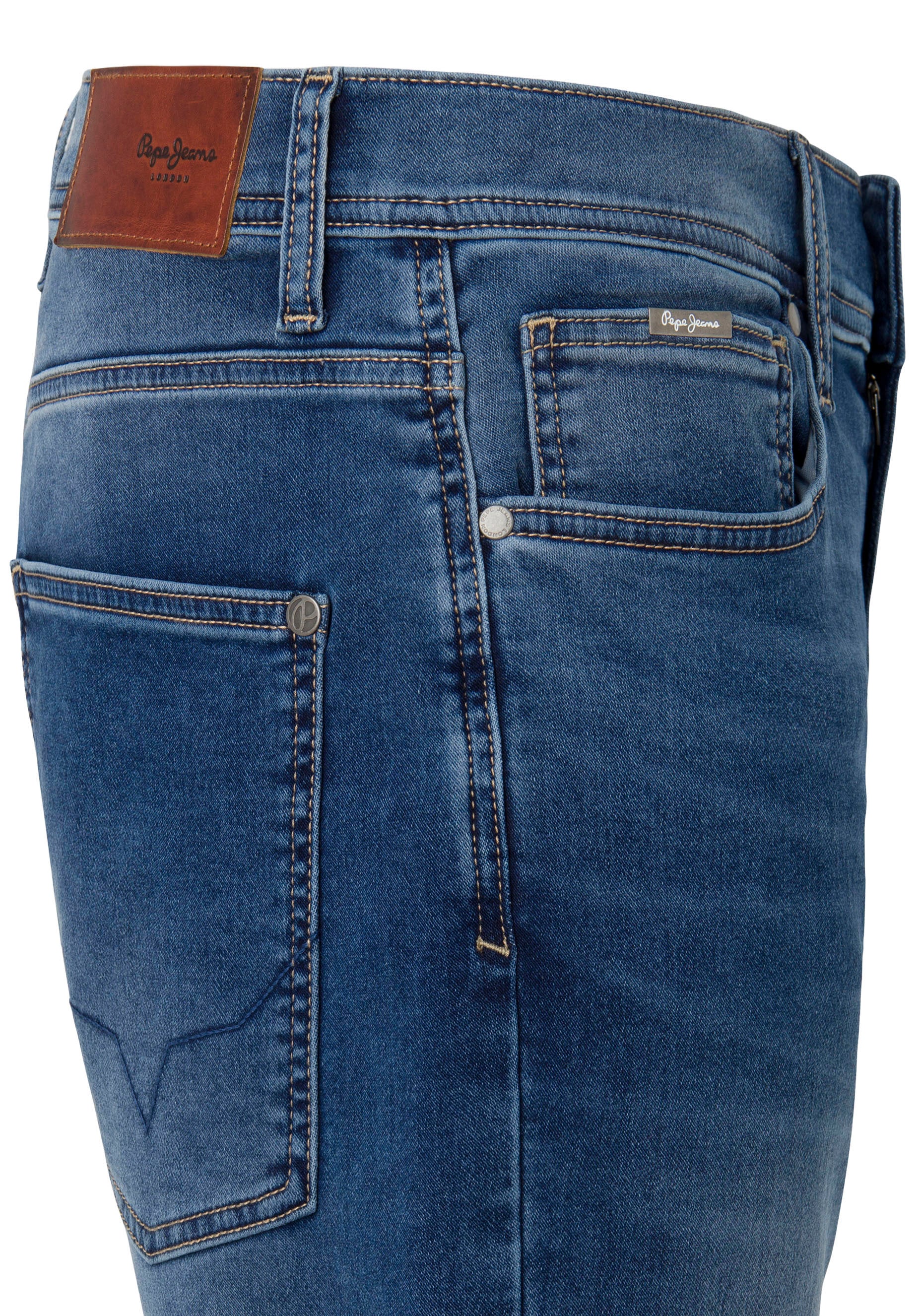 Pepe Jeans Jeansshorts, mit umgeschlagenem Bund