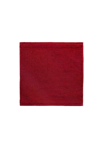 Waschlappen »Pearl 30 x 30 cm, Rot«, (1 St.)