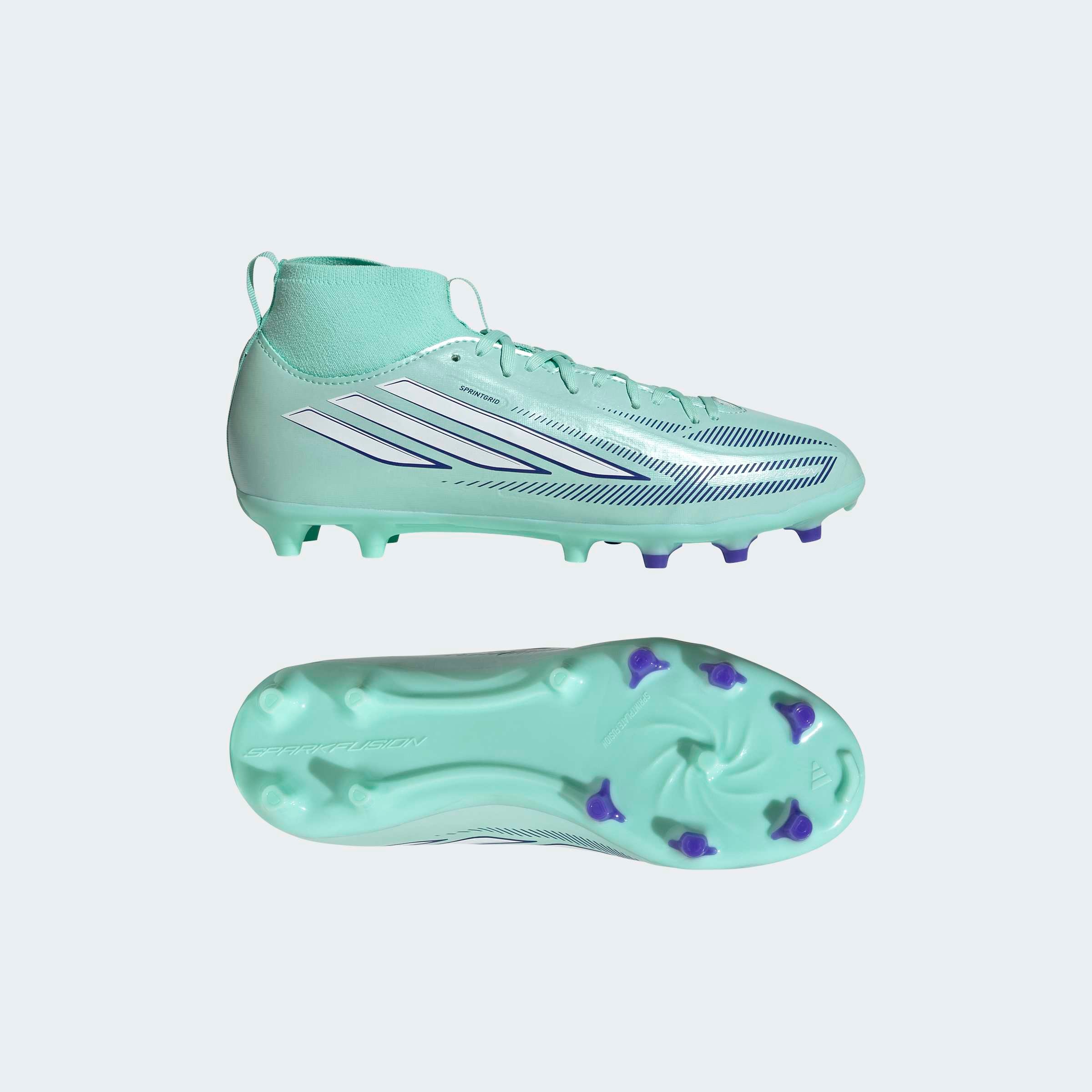 adidas Performance Chaussure de football »F50 SPARKFUSION LEAGUE KIDS , NATURRASEN / KUNSTRASEN, HALBHOCH«  Convient pour pelouses et terrains synthétiques