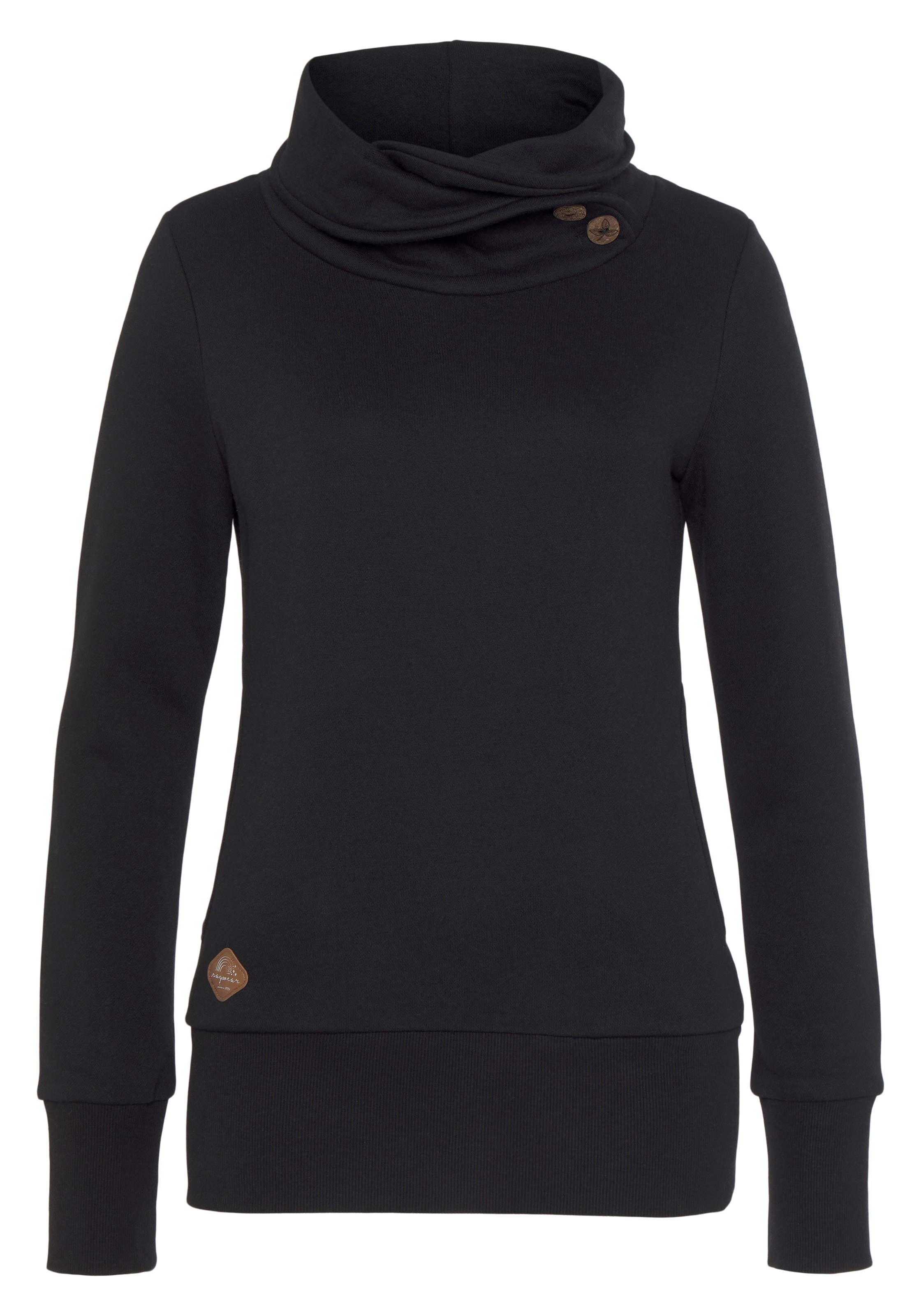 Ragwear Sweatshirt »ANGELLIKA O«, mit asymmetrischem Schalkragen