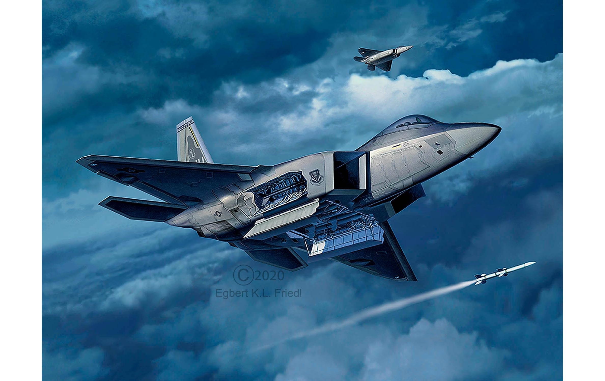 Revell® »Bausatz Lockheed Martin F-22A Raptor 1:72« 116 Stk. tlg. 1:72