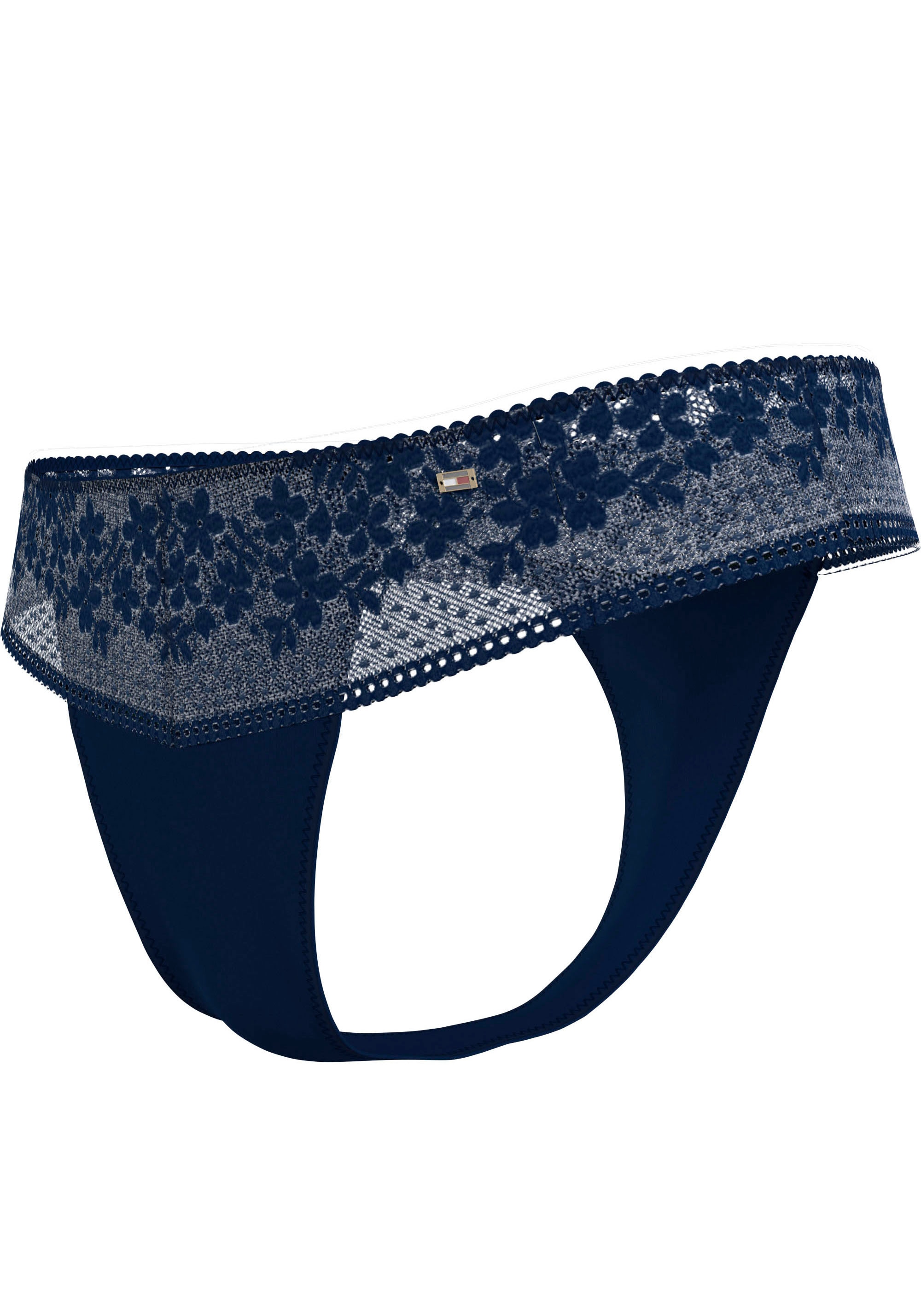 ♕ Tommy Hilfiger Underwear T-String, mit Spitzenmuster versandkostenfrei  auf