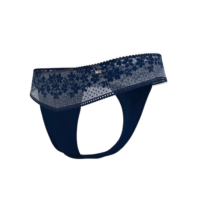 ♕ Tommy Hilfiger Underwear T-String, mit Spitzenmuster versandkostenfrei  auf