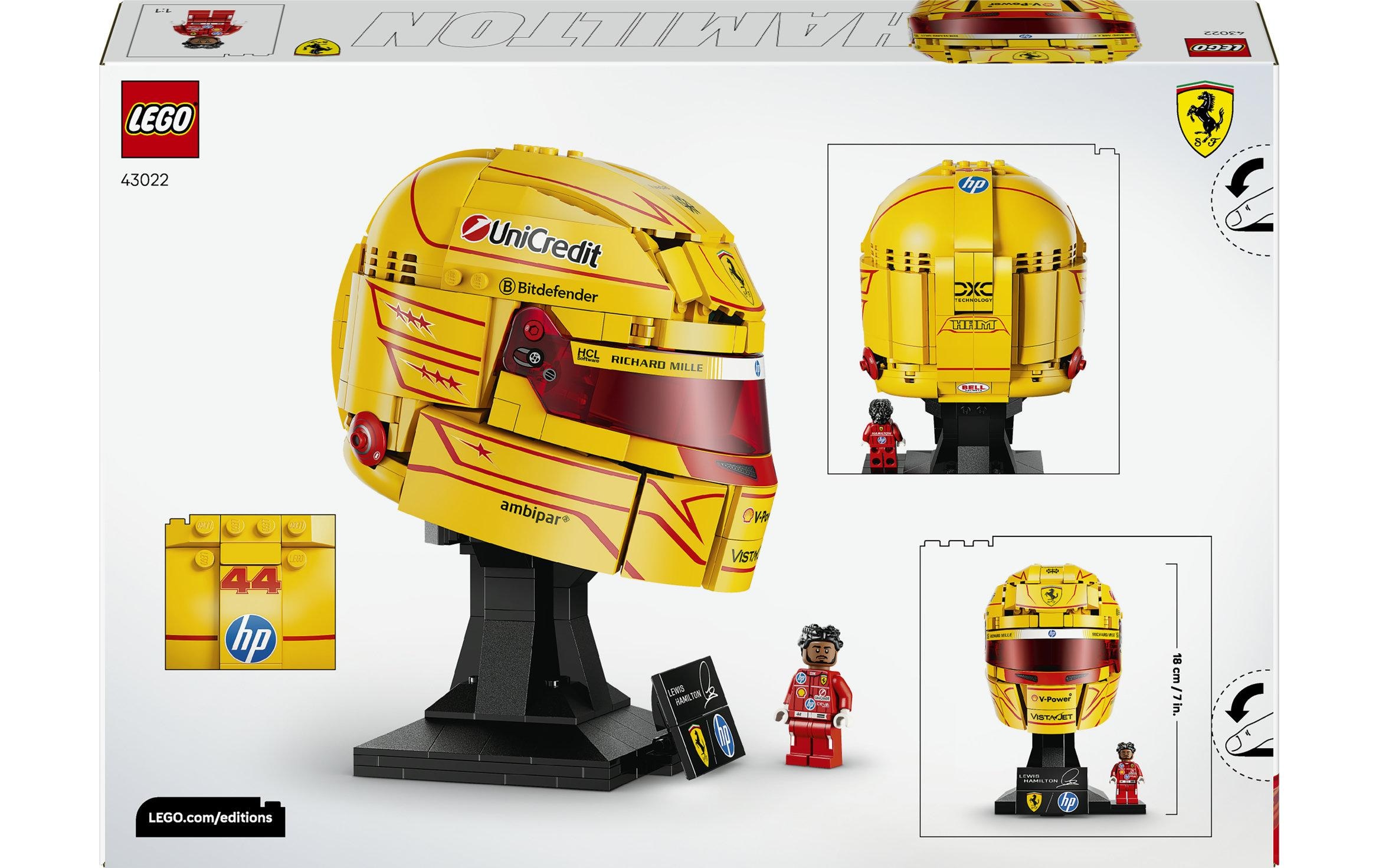 LEGO® Konstruktionsspielsteine »Scuderia Ferrari HP Lewis Hamilton Helm (43022)« LEGO Editions Formula 1