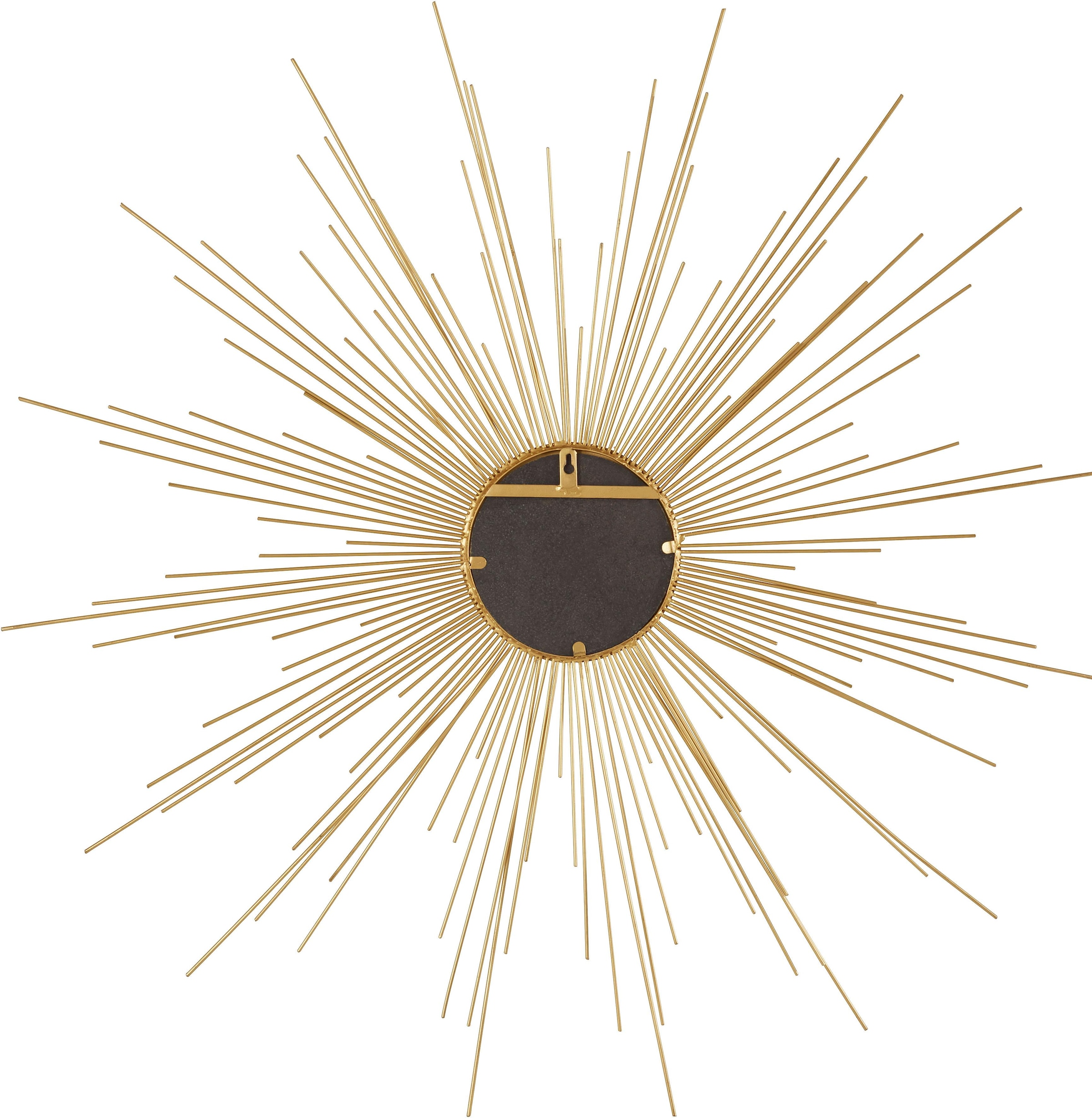 kaufen Wanddeko, cm, 104 glamourös rund, Metall, aus Dekospiegel Ø »Sonne, Wandspiegel, goldfarben«, Leonique