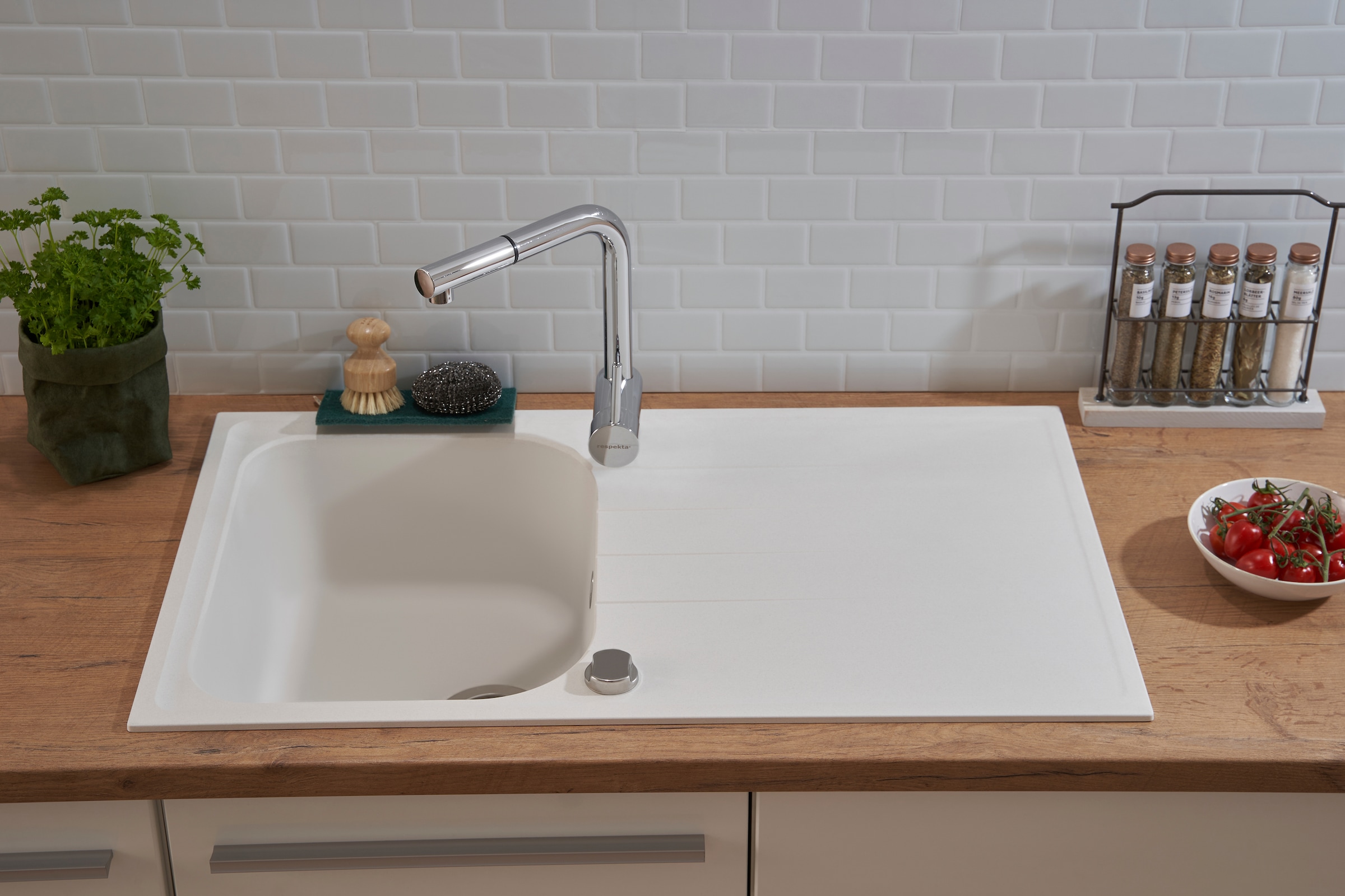 RESPEKTA Einbauspüle »ORLANDO86X50B«