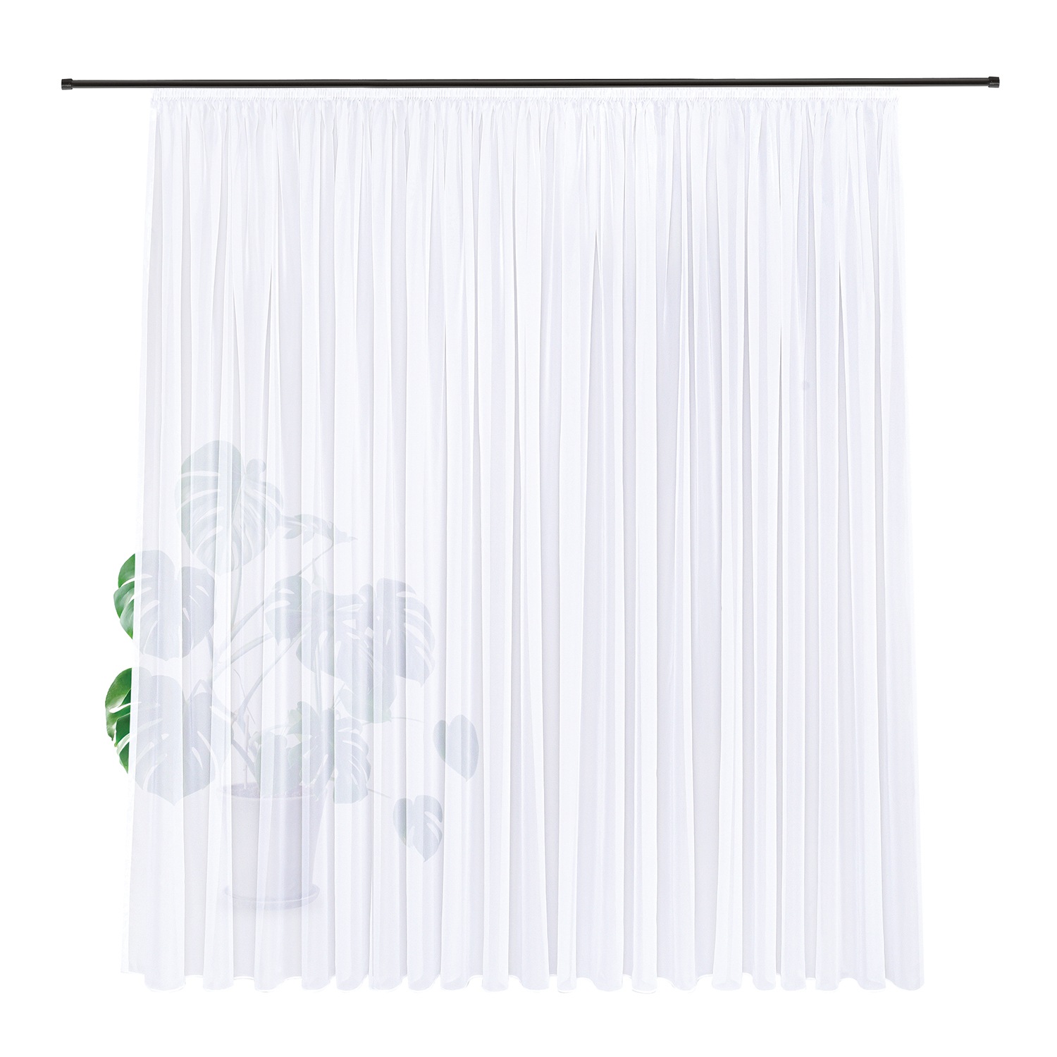 Gerster Gardine »Bianca«, (1 St.), Fertigstore Voile recyclet "Bianca"