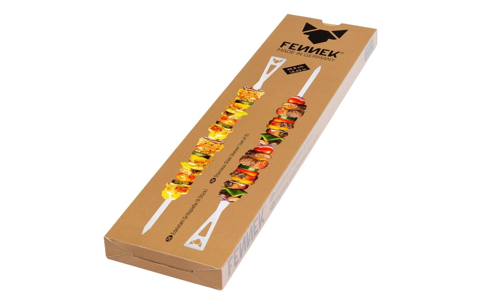 Fennek Grill Grillspiess »Set lang, 6 Stück«, (6 St.)