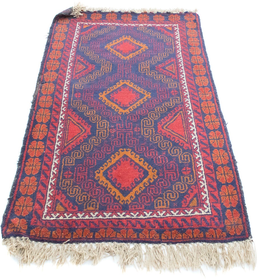 Image of morgenland Wollteppich »Belutsch Teppich handgeknüpft blau«, rechteckig, 10 mm Höhe, handgeknüpft bei Ackermann Versand Schweiz