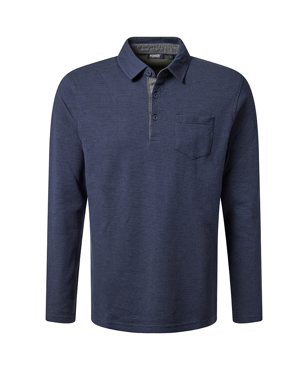 Image of Pioneer Authentic Jeans Poloshirt "Poloshirt yd stripe" mit Brusttasche