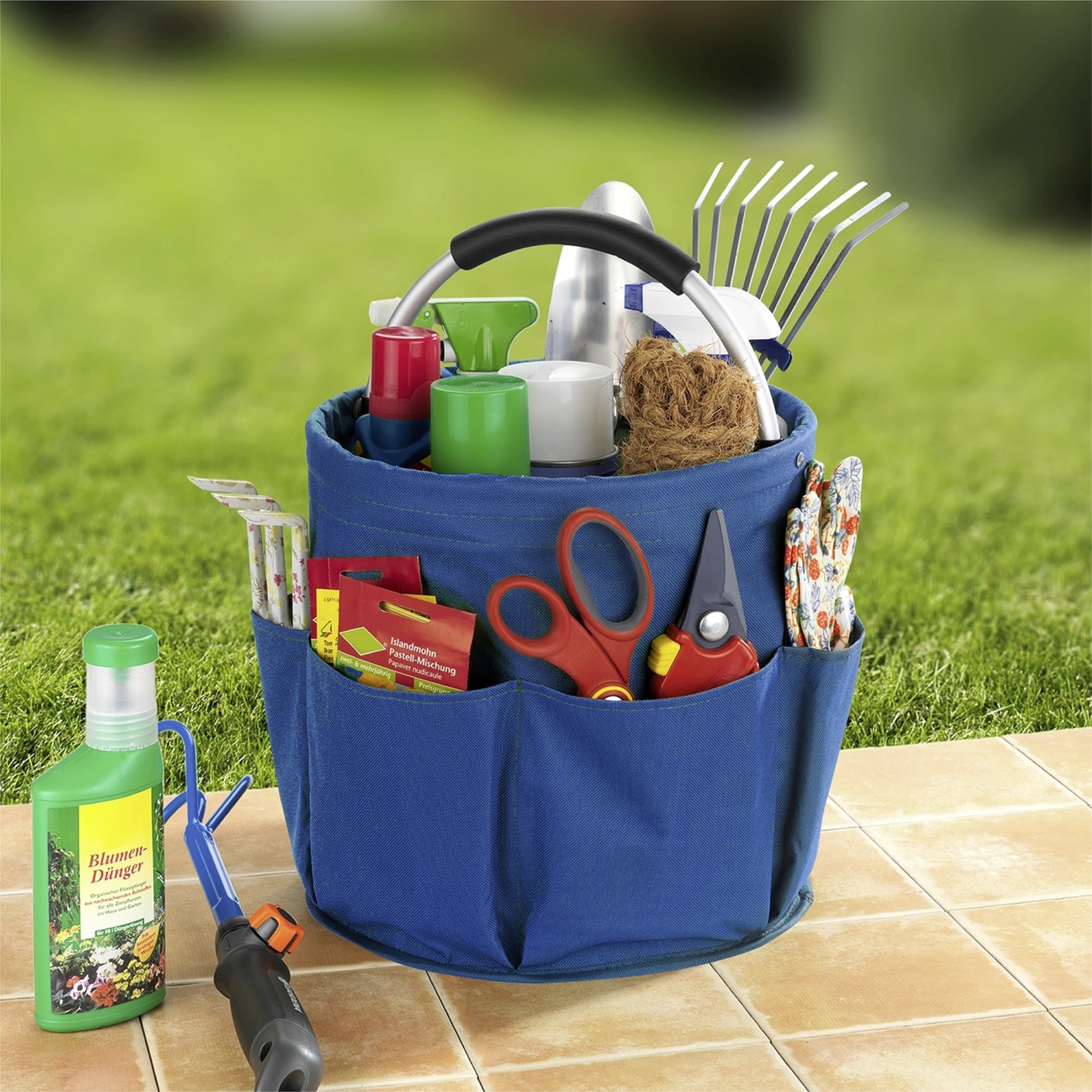 Maximex Organizer »Universal-Reinigungs-Caddy«, Allzweckkorb mit 6 Aussentaschen, ideal für Haushalt, Garten & Camping
