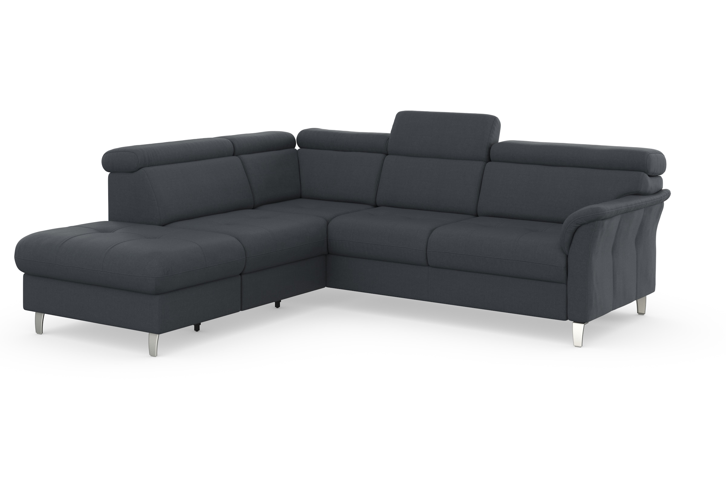 sit&more Ecksofa »Marano L-Form«, inklusive Kopfteilverstellung, wahlweise mit Bettfunktion, Bettkasten