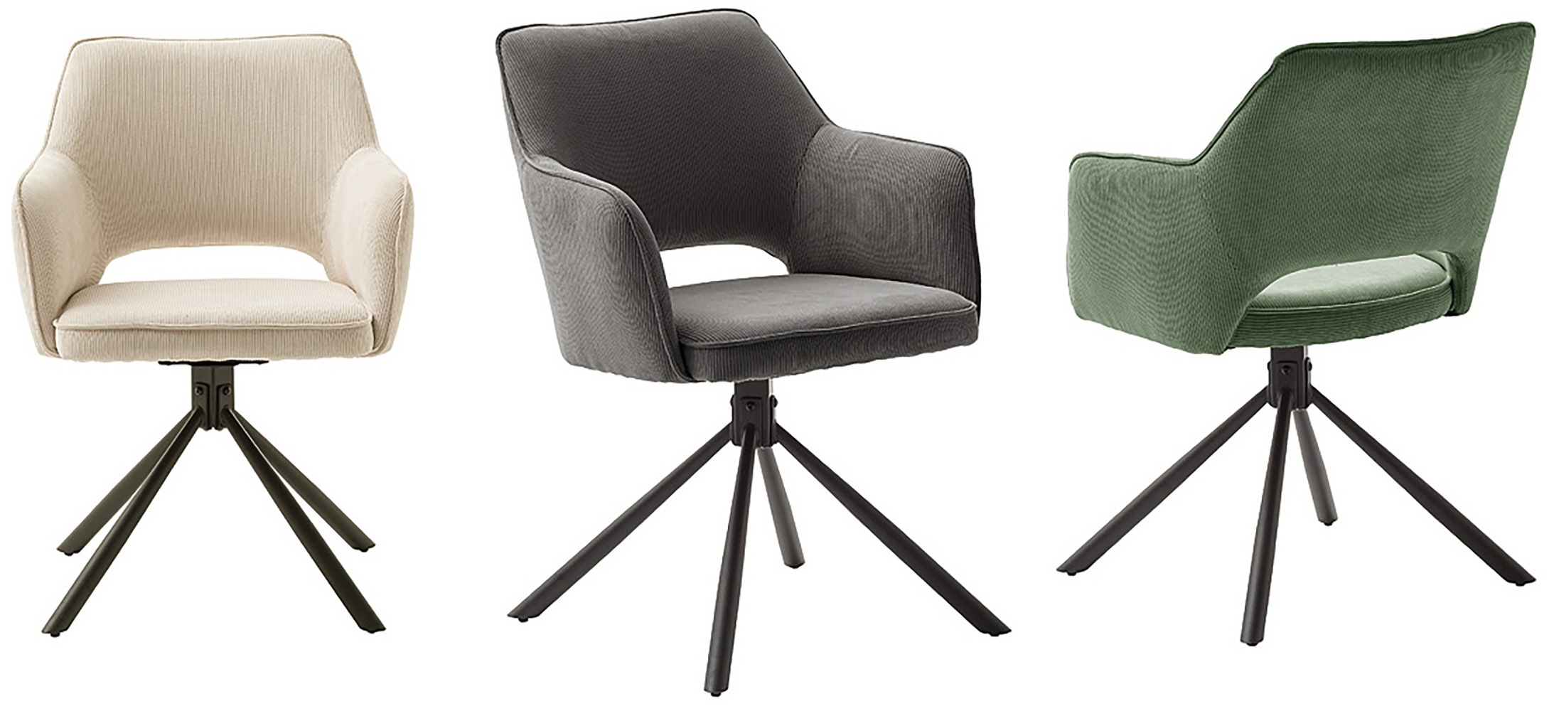 MCA furniture Esszimmerstuhl »LUZON« () (2er-Set), drehbar 180°, Belastbarkeit 120 kg, Sitzhöhe ca. 50 cm